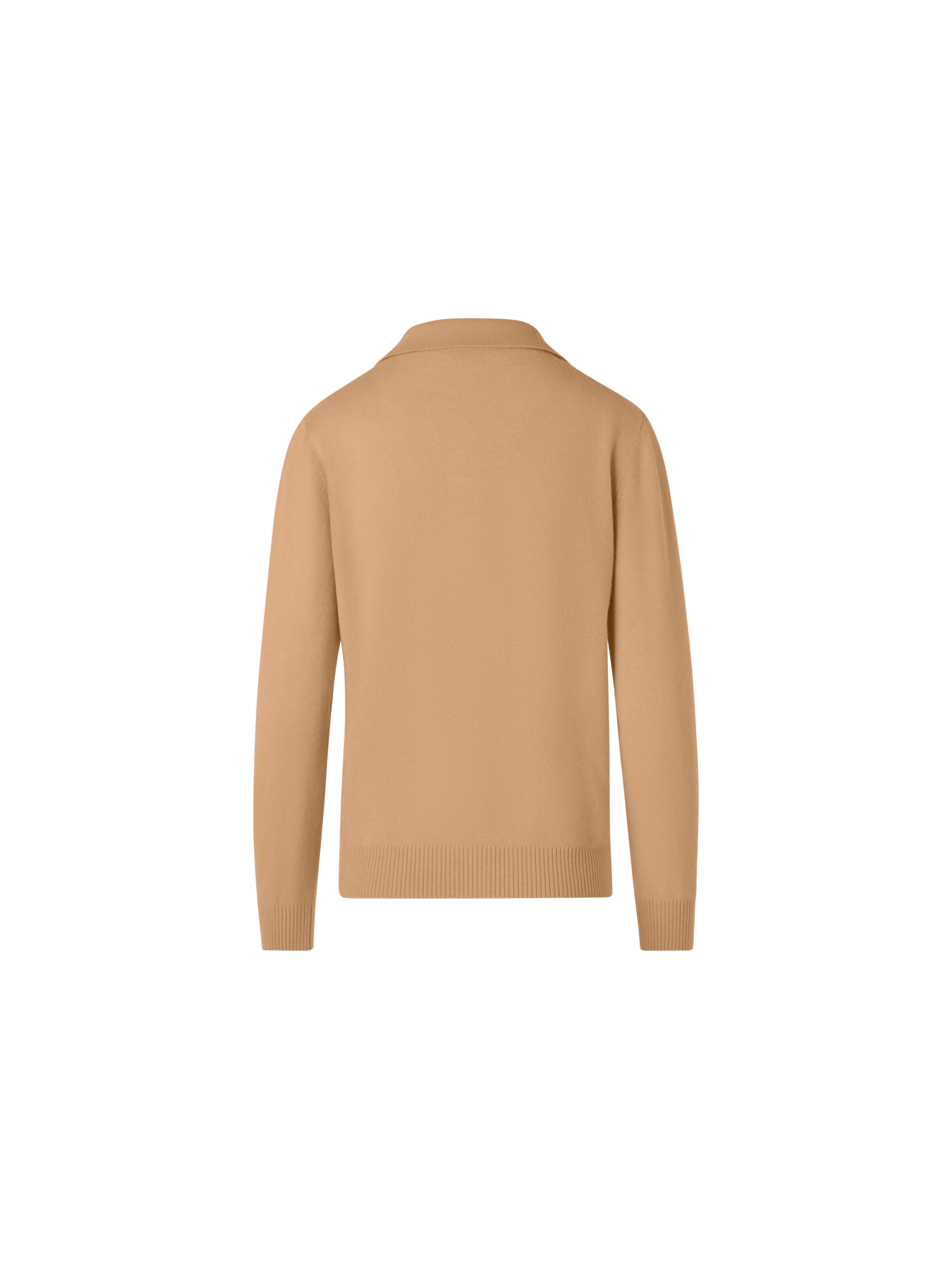 Designer Langärmeliger Strickpullover aus Kaschmir - Braun