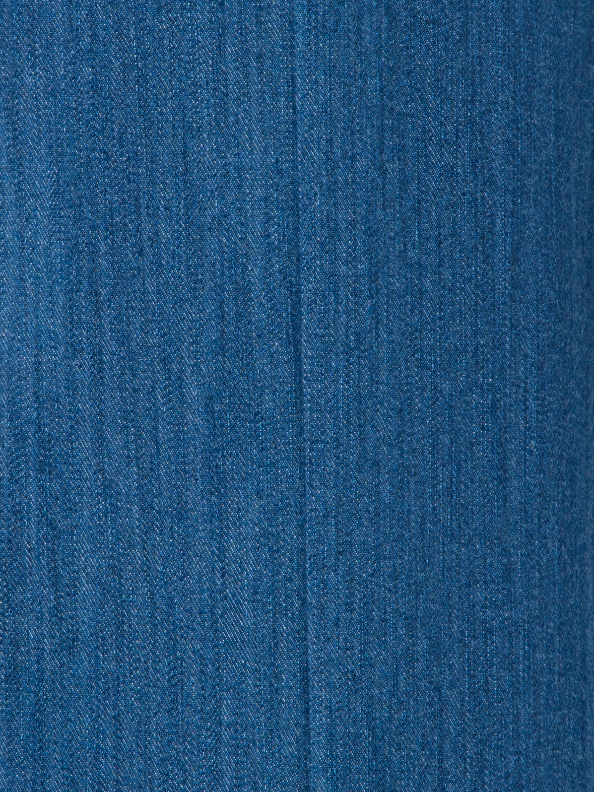 Designer Weite Hose aus Baumwoll-Denim-Stretch - Blau