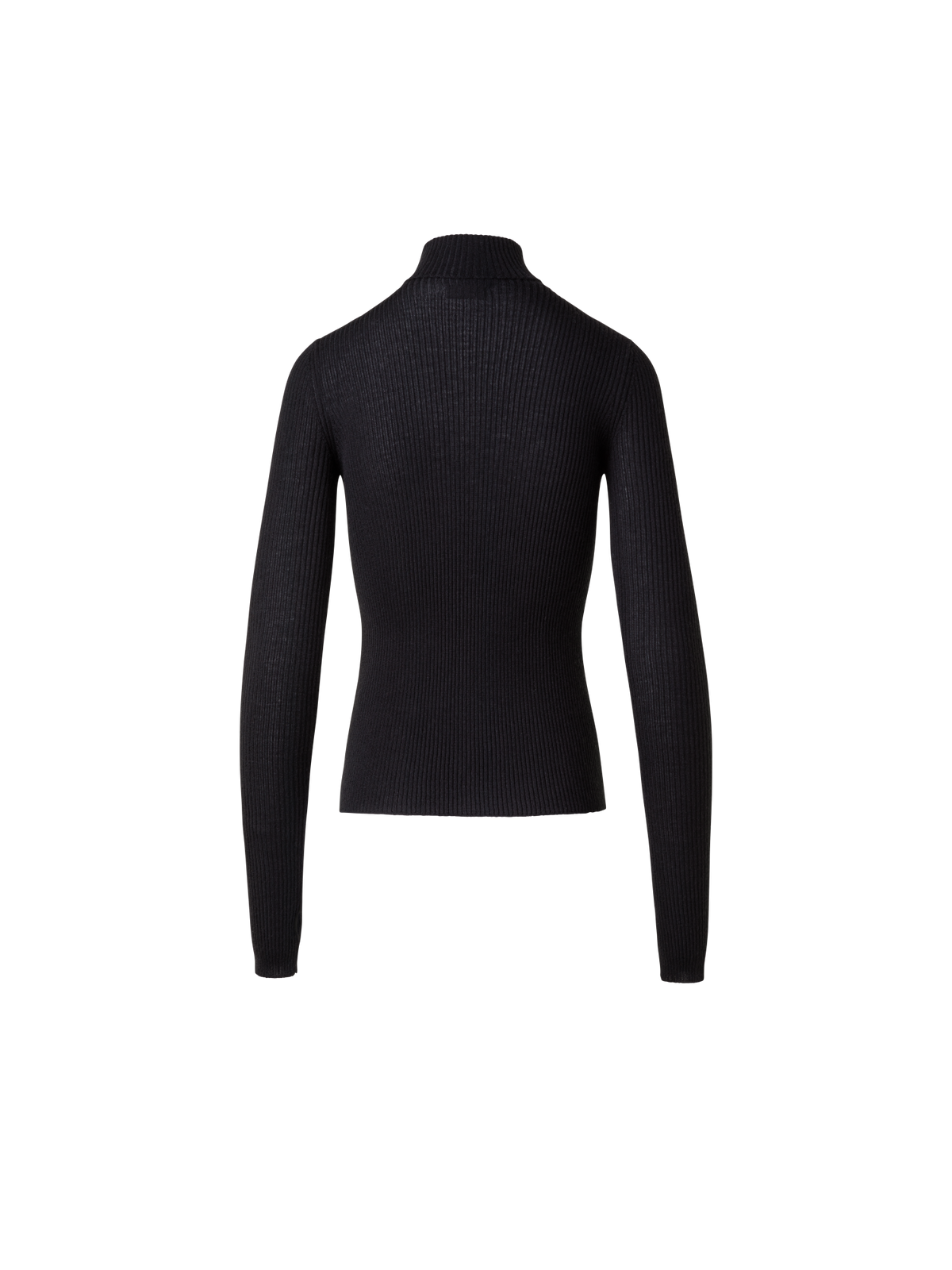 Designer Rollkragenpullover aus Kaschmir und Seide - Schwarz - Violett - Grau - Braun