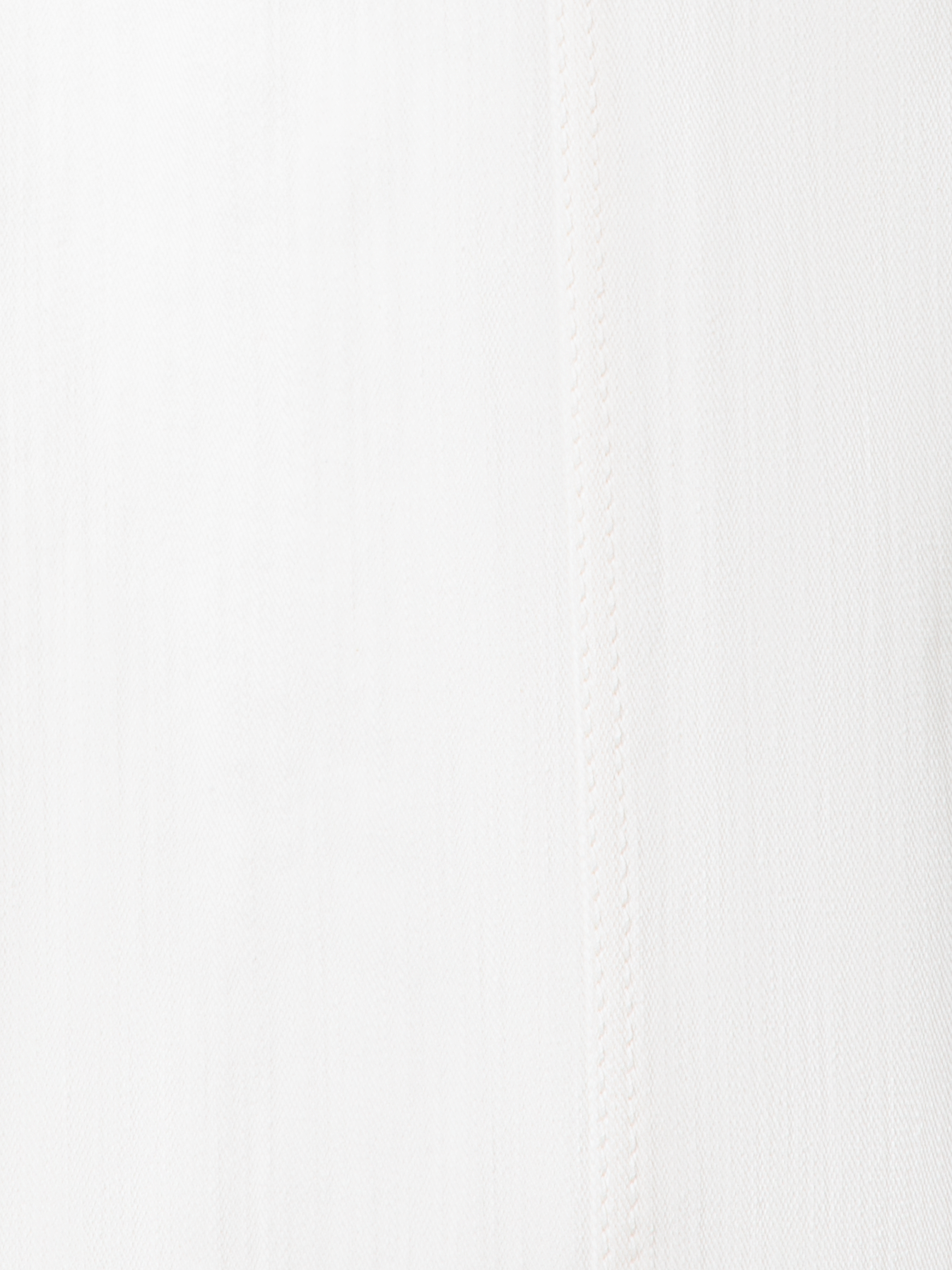 Designer Cropped Weite Hose aus Stretch Baumwoll-Denim - Ecru - Weiss