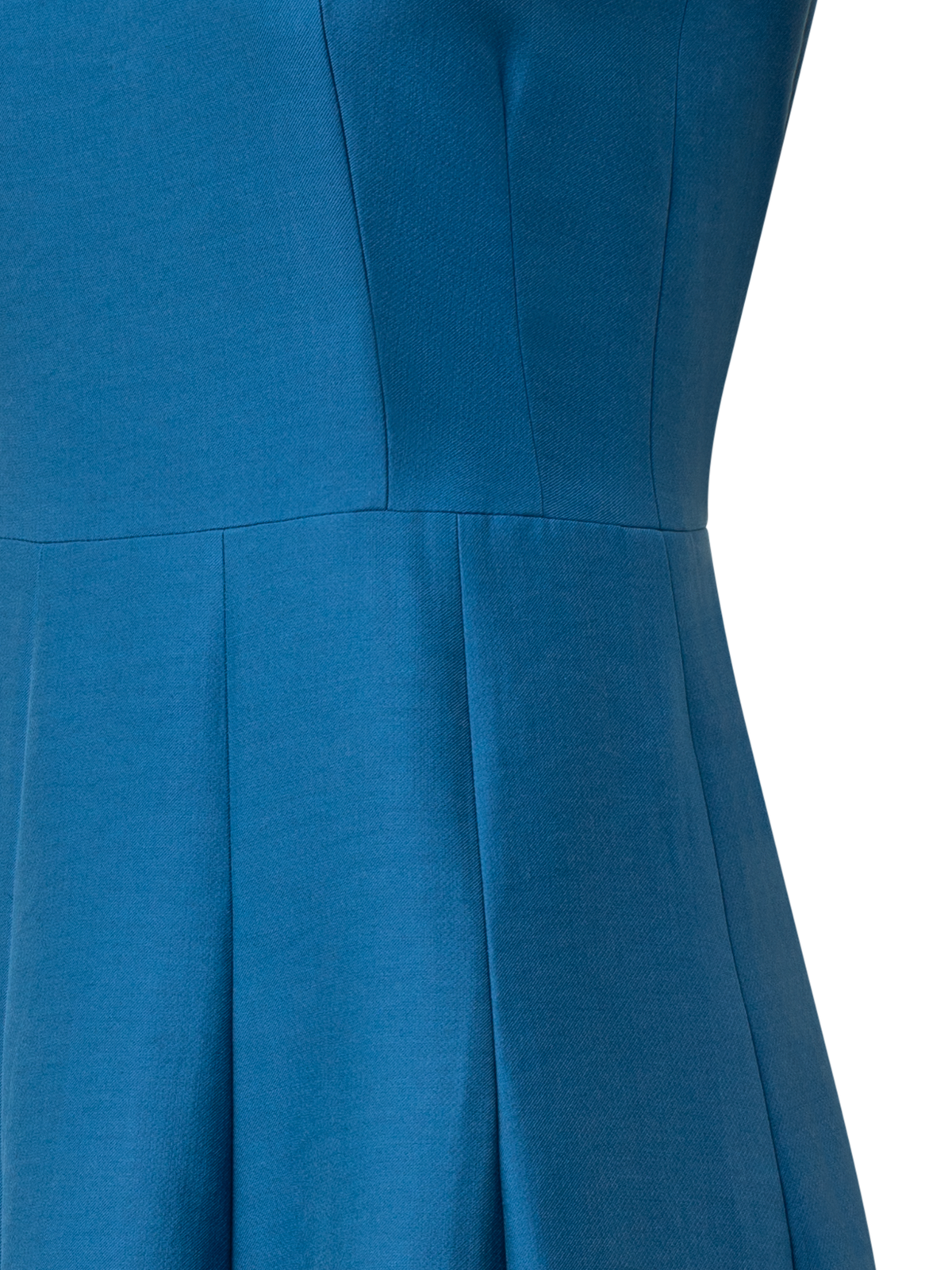 Designer Ärmelloses Fit & Flare Midikleid - Blau