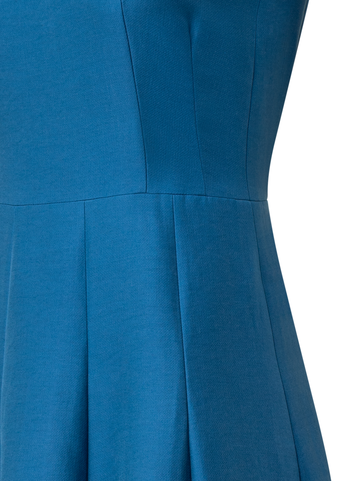 Designer Ärmelloses Fit & Flare Midikleid - Blau