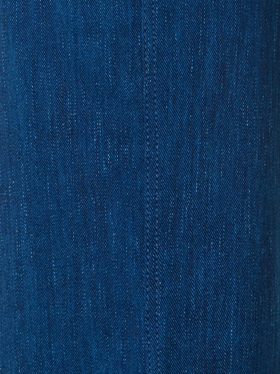 Designer Cropped Weite Baumwoll-Jeans - Blau