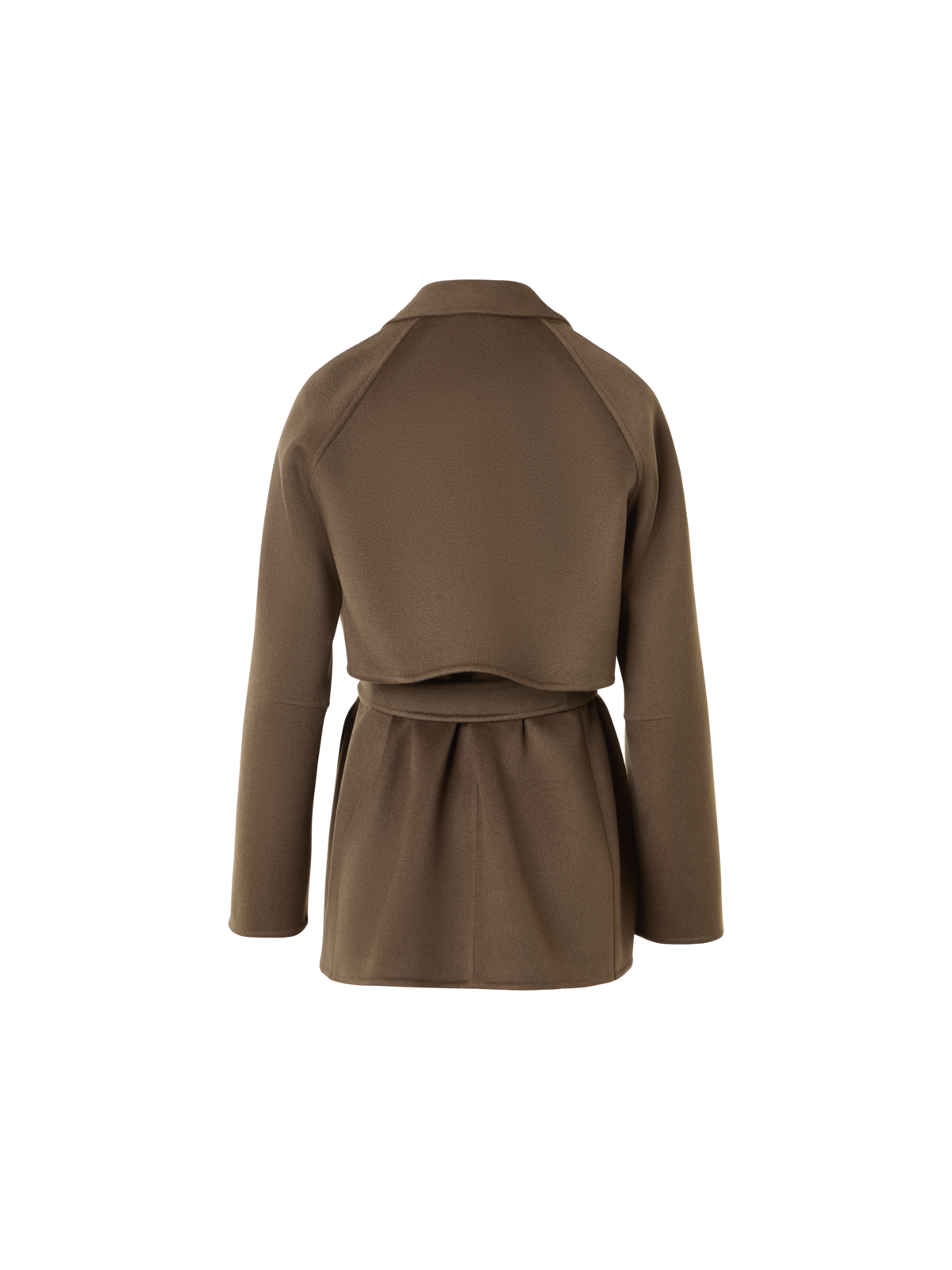 Designer Kurzer Duo-Mantel Kaschmir Gilet mit Bolero - Braun