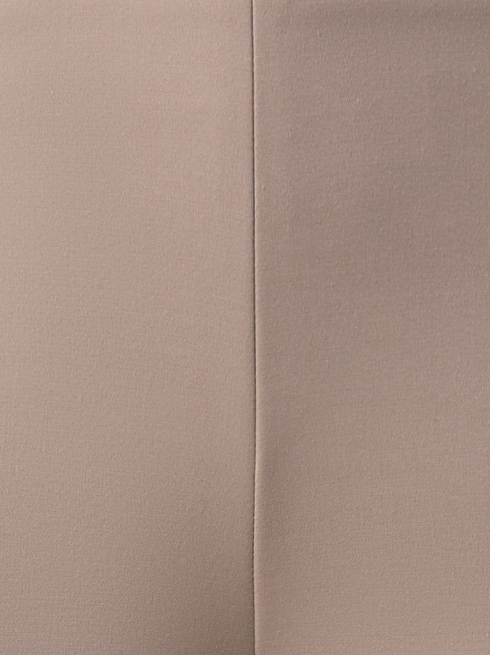 Designer Cropped Slim Hose aus Baumwoll-Techno-Stretch - Beige