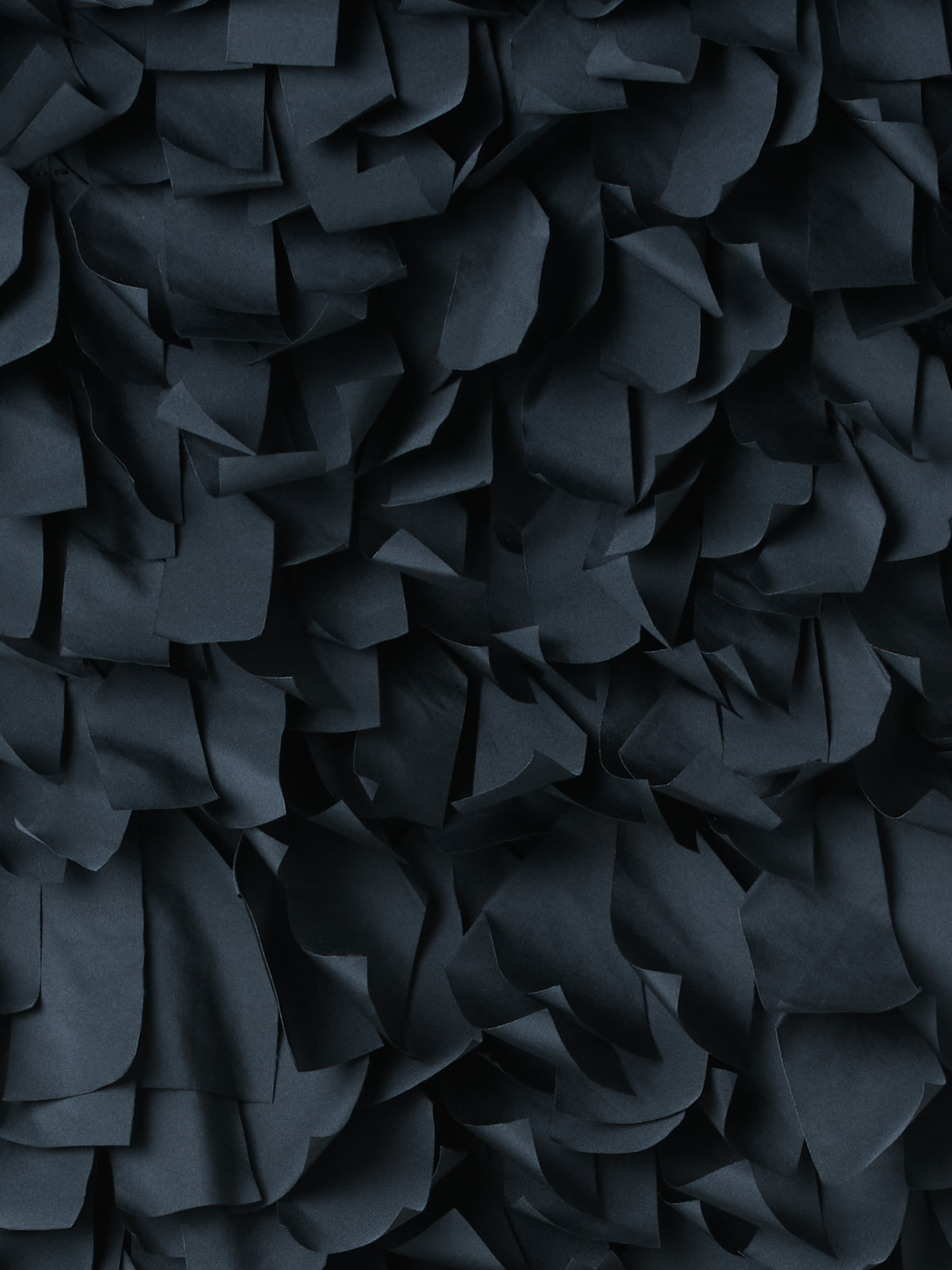 Designer Boxy Techno-Top mit Taftbändern - Schwarz