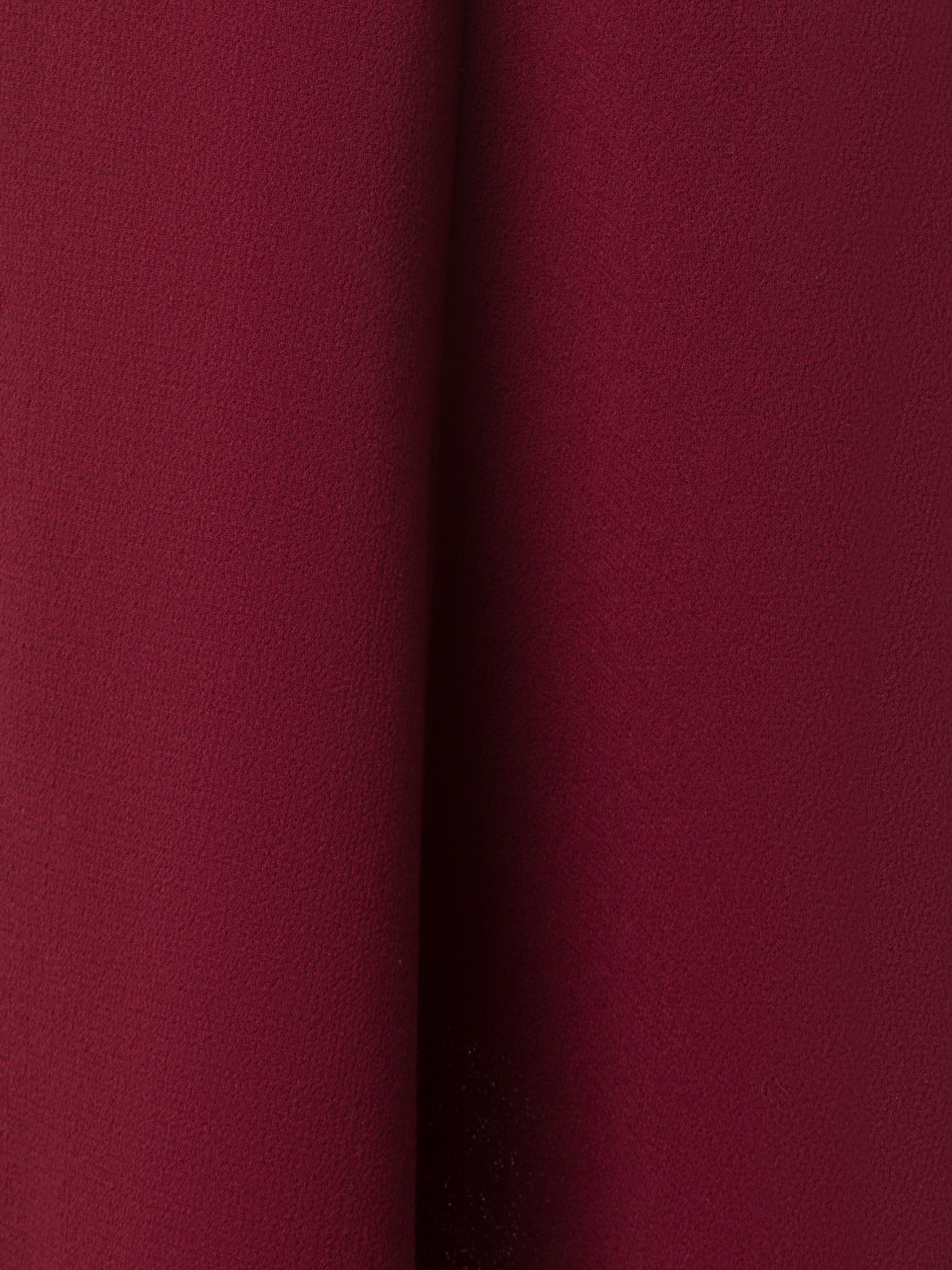 Designer Asymmetrisches Kleid aus Woll-Doubleface - Rot