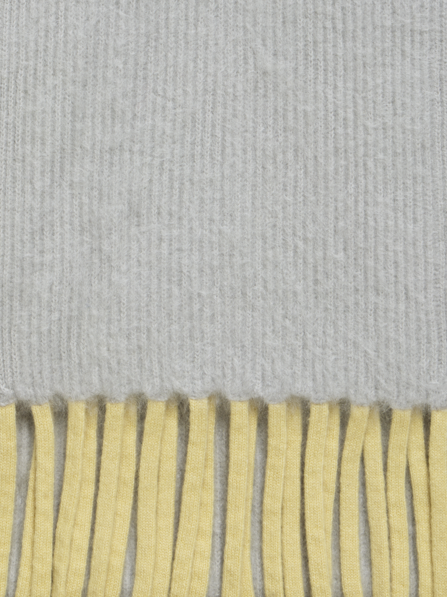 Designer Zweifarbiger Cloud-Kaschmirschal mit Fransen - Grau