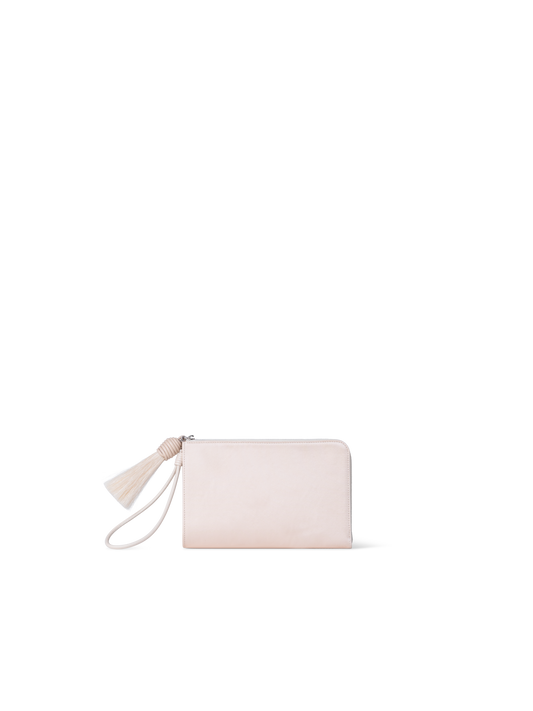 Designer Alexa Tassle Pouch - Rosa