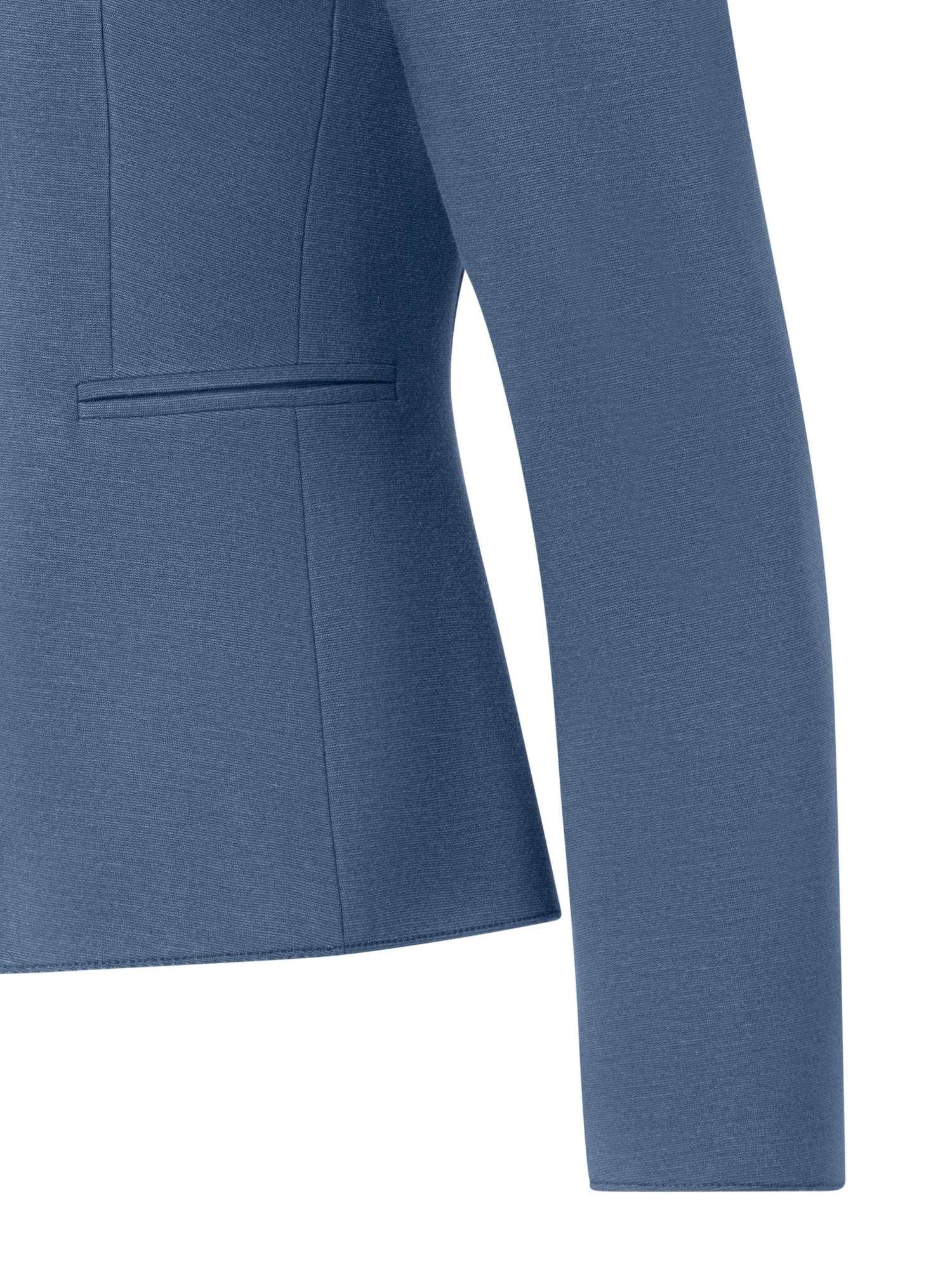 Designer Taillierter Jersey-Blazer - Blau