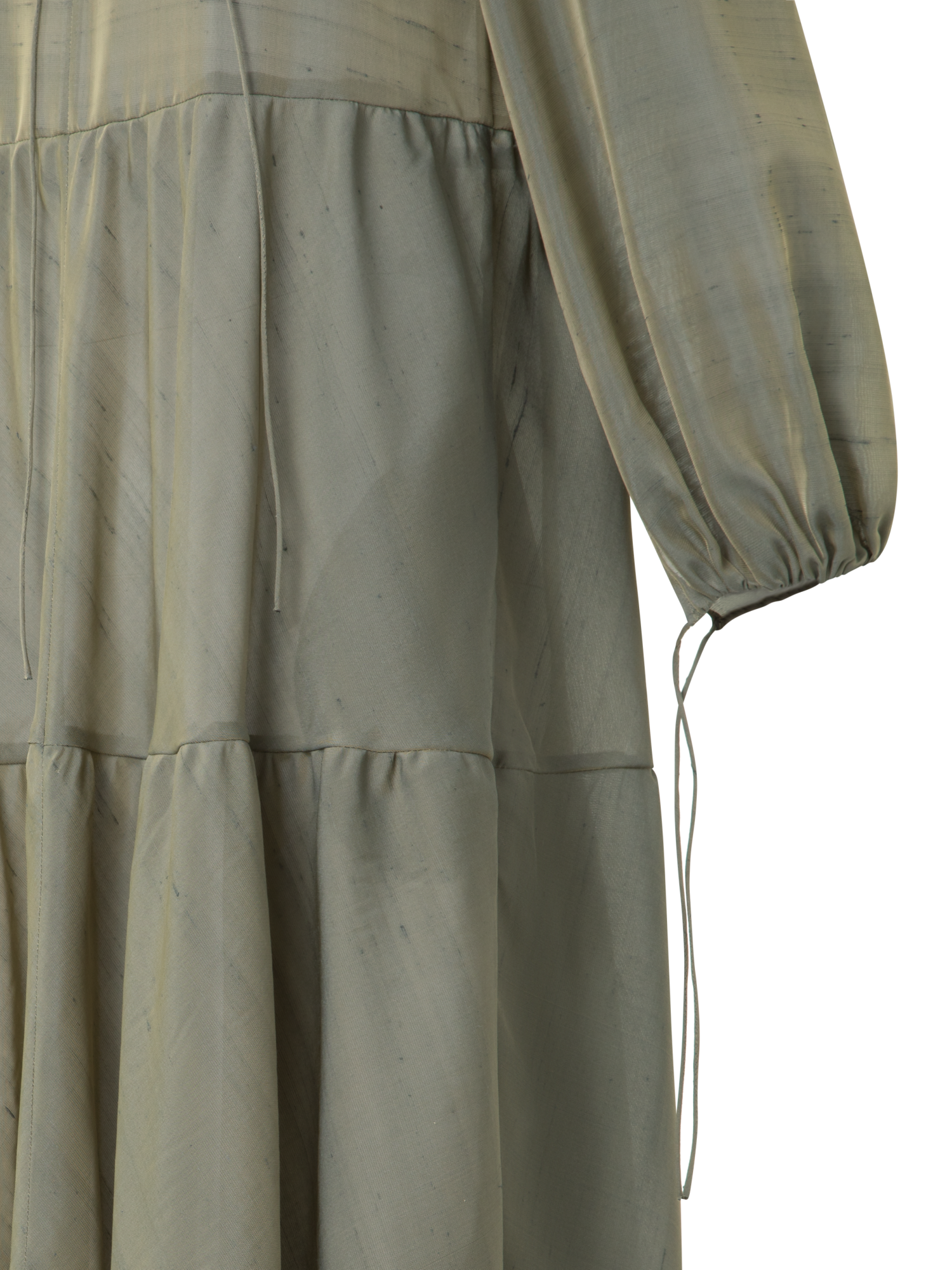 Designer Boho-Midikleid - Grün