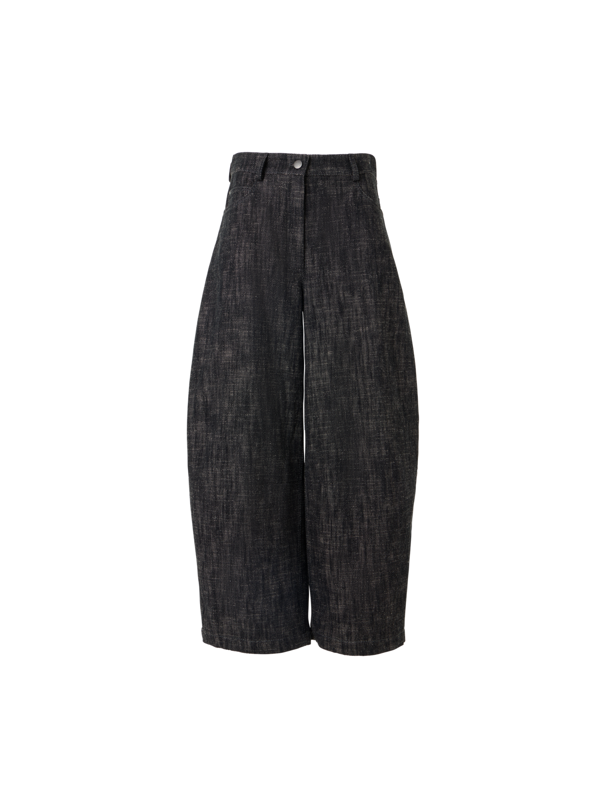 Designer Farrow Hose aus Gewaschener Baumwoll-Denim - Schwarz