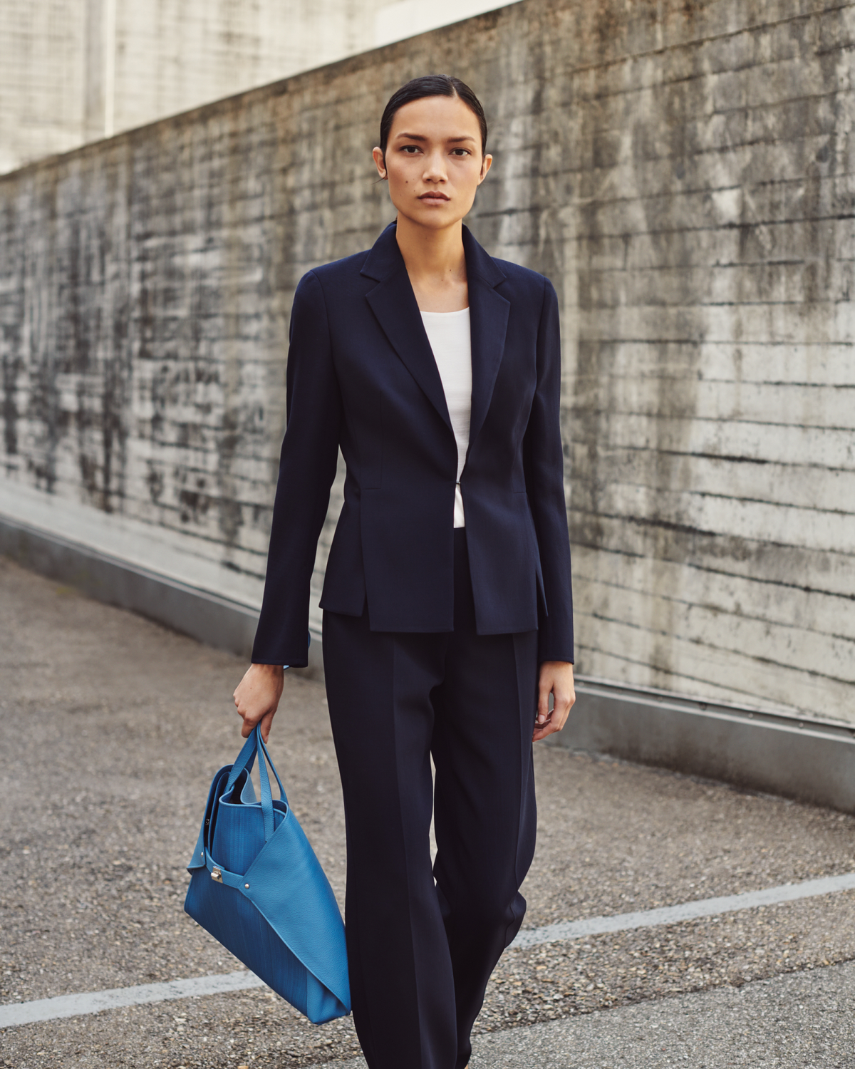 Designer Shirt mit 3/4 Arm aus Seiden-Jersey - Ecru - Weiss #editorial