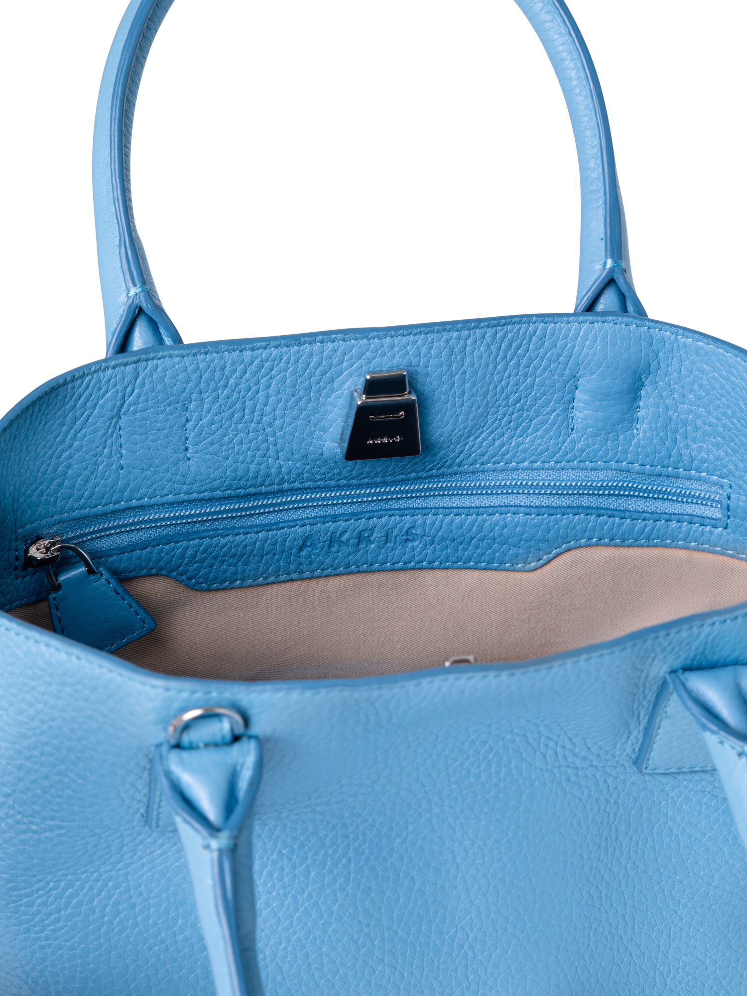 Designer Ai Little Top Handle Tote - Blau