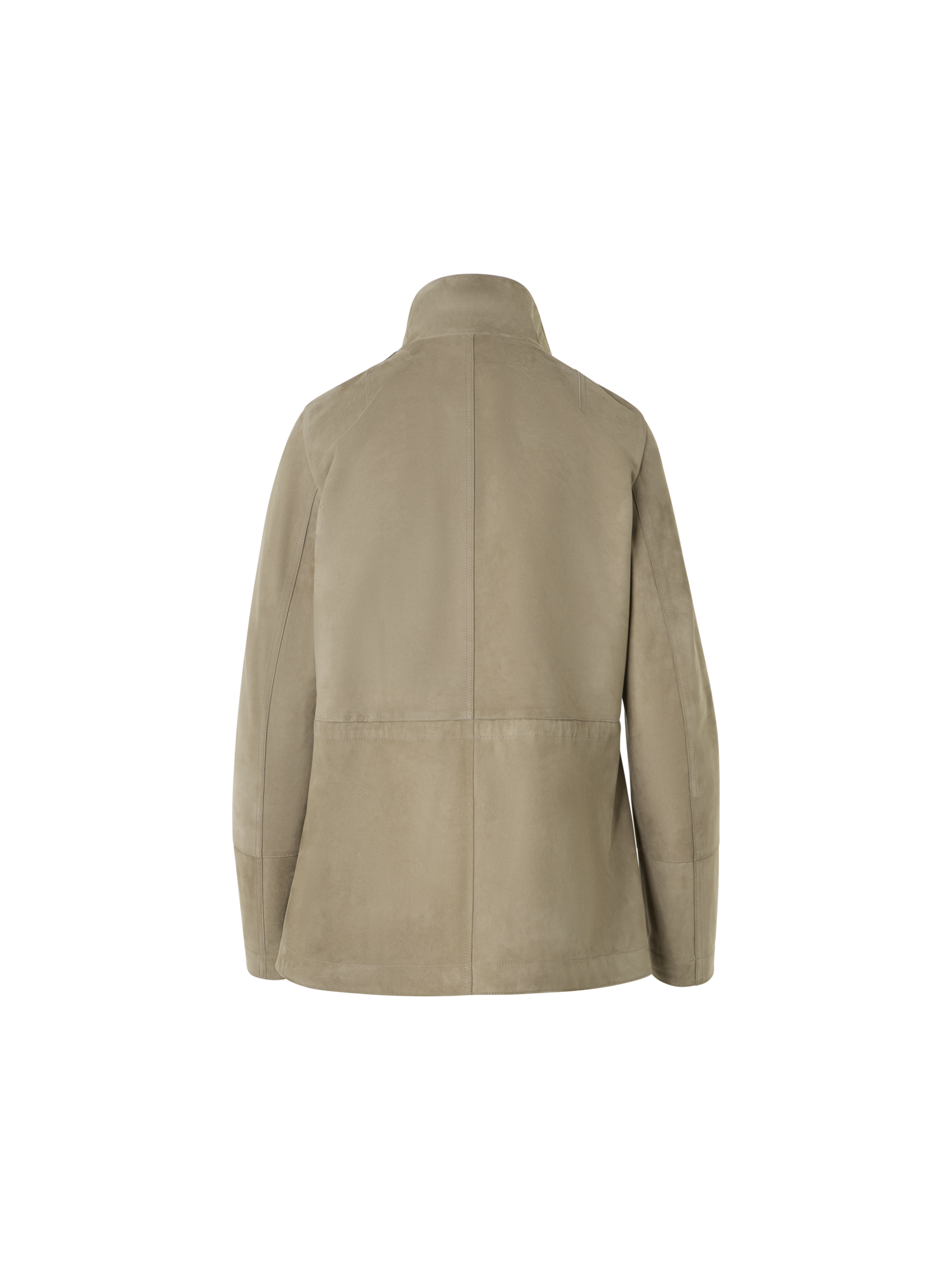 Designer Chianti-Safarijacke aus Wildleder - Braun