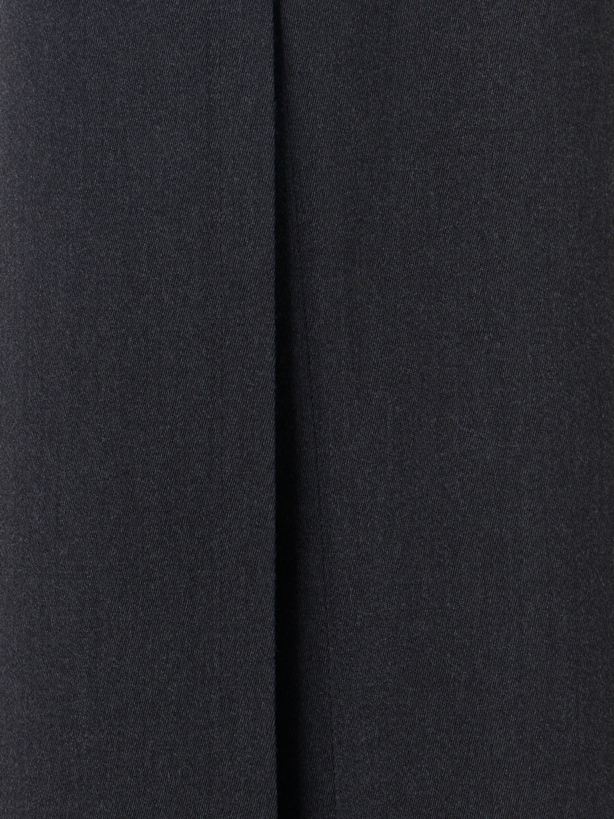 Designer Weite Hose aus Wollgabardine mit Überwurf vorne - Grau