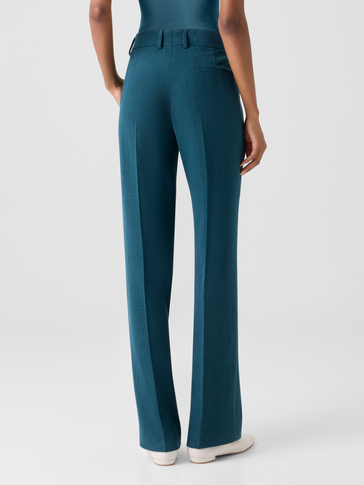 Designer Fabri Gerade Bundfaltenhose - Grün #editorial