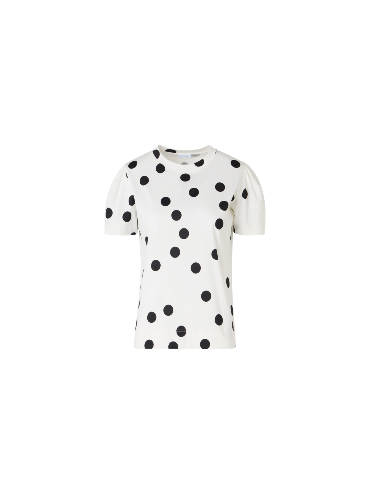 Designer T-Shirt aus Baumwolljersey - Weiss