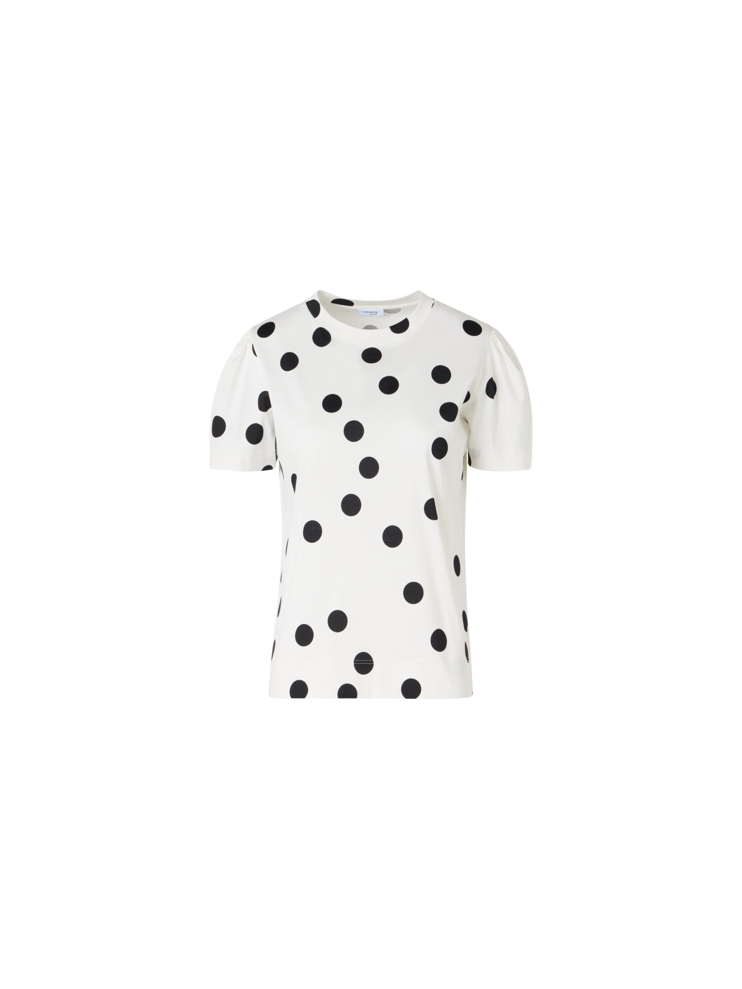 Designer T-Shirt aus Baumwolljersey - Weiss