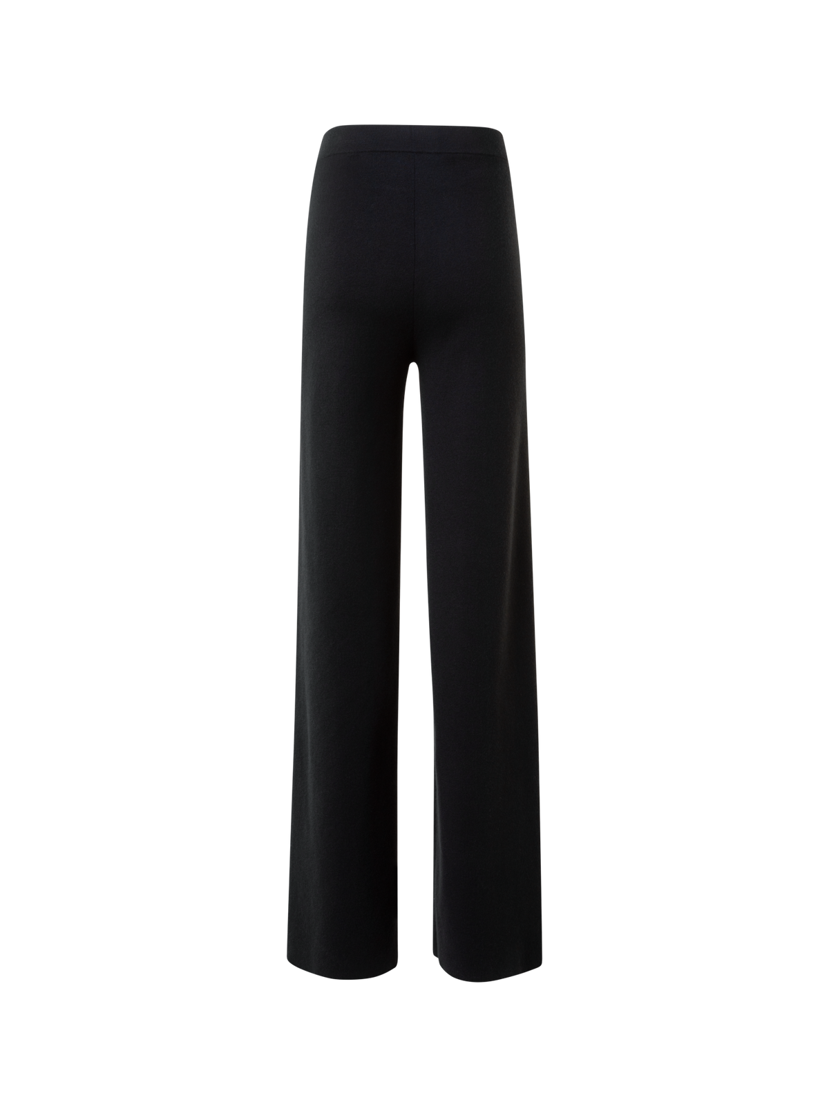 Designer Leicht ausgestellte Kaschmir Seide Strickhose - Schwarz