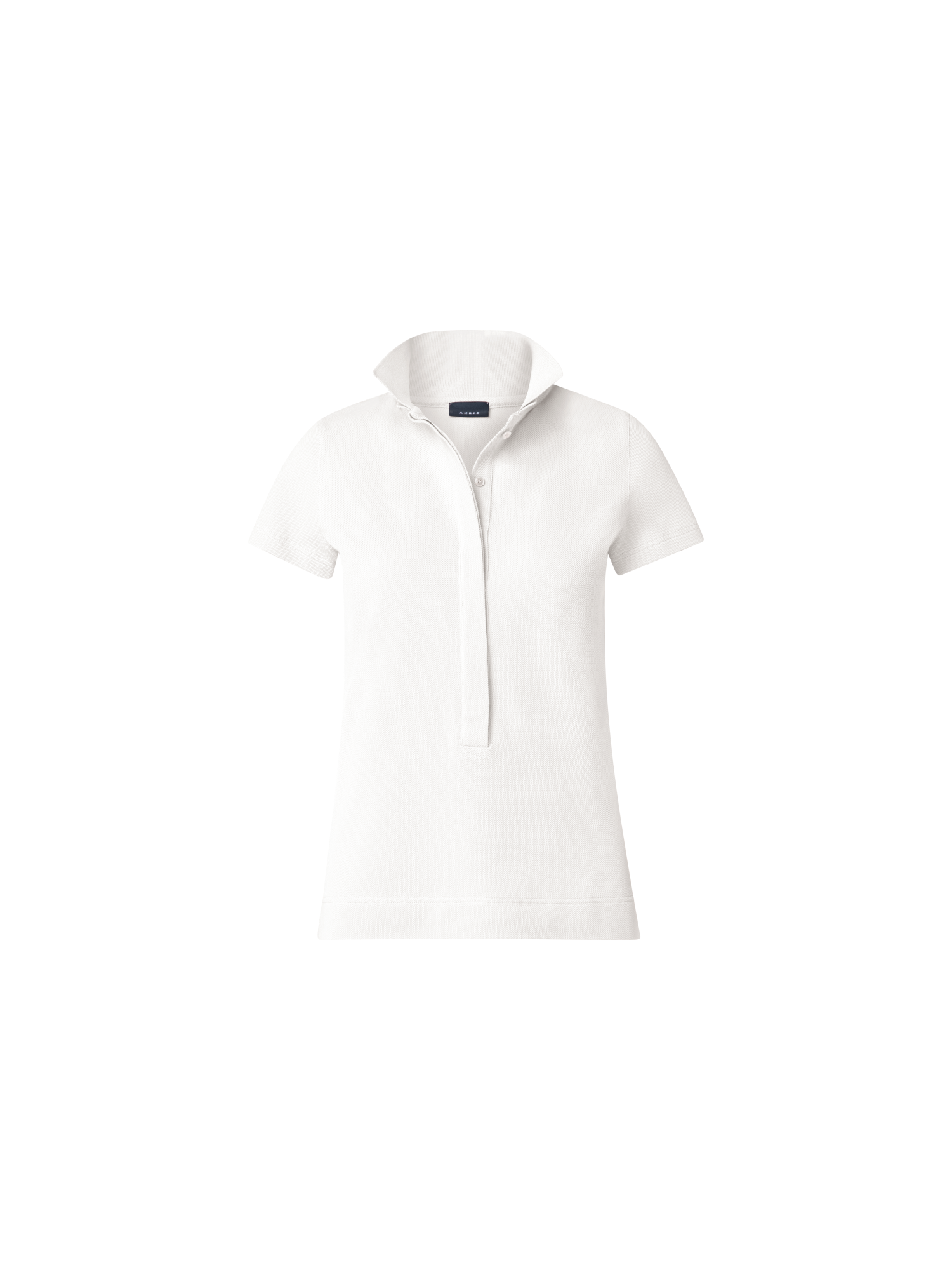 Designer Baumwoll-Poloshirt - Weiss