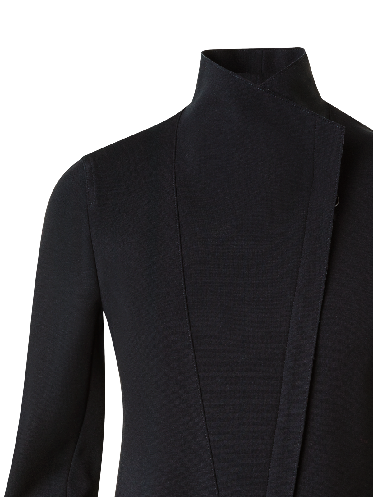 Designer Langer Jersey-Blazer - Schwarz