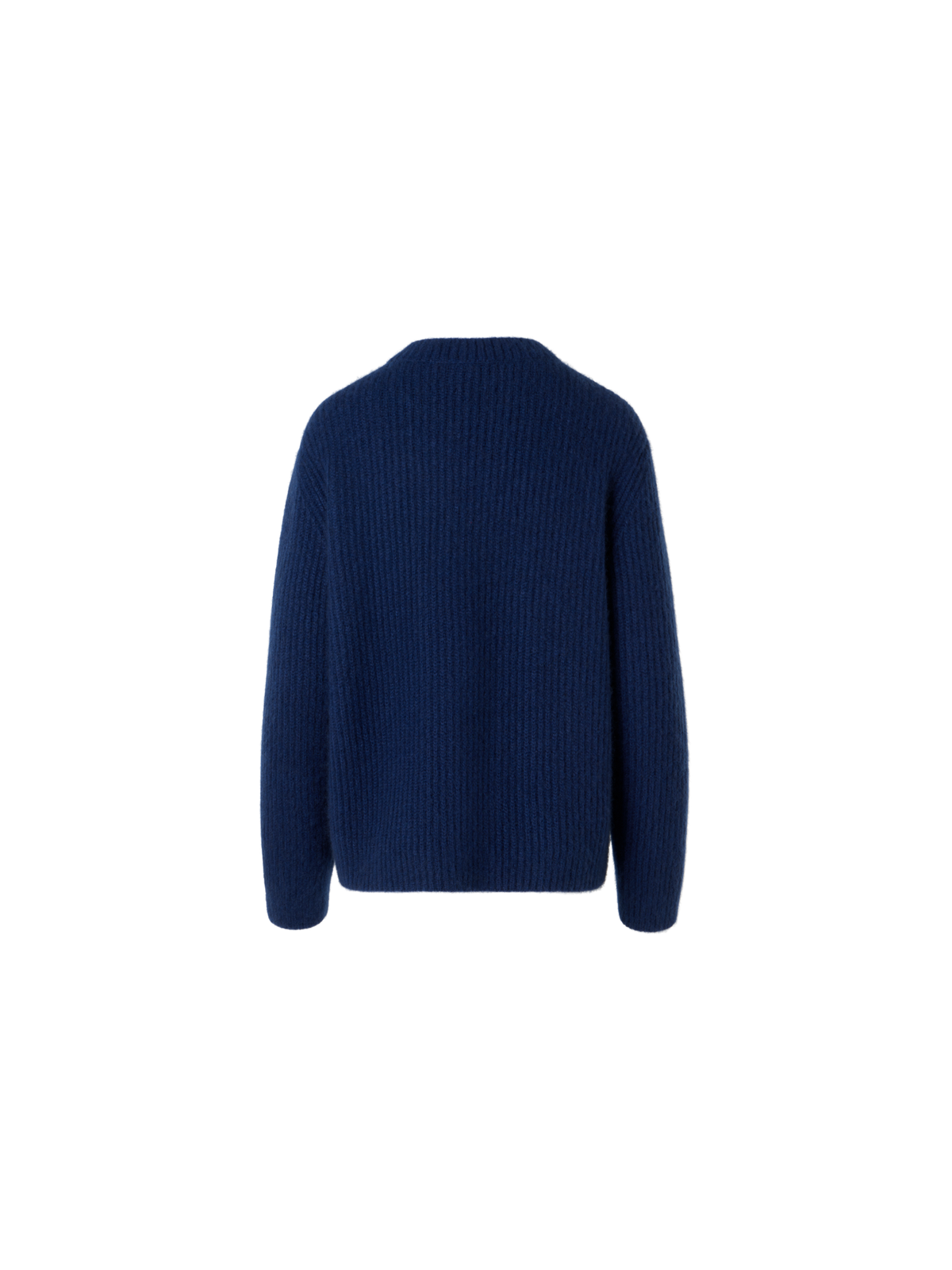 Designer Langärmelige Strickjacke aus Kaschmir-Seide - Blau