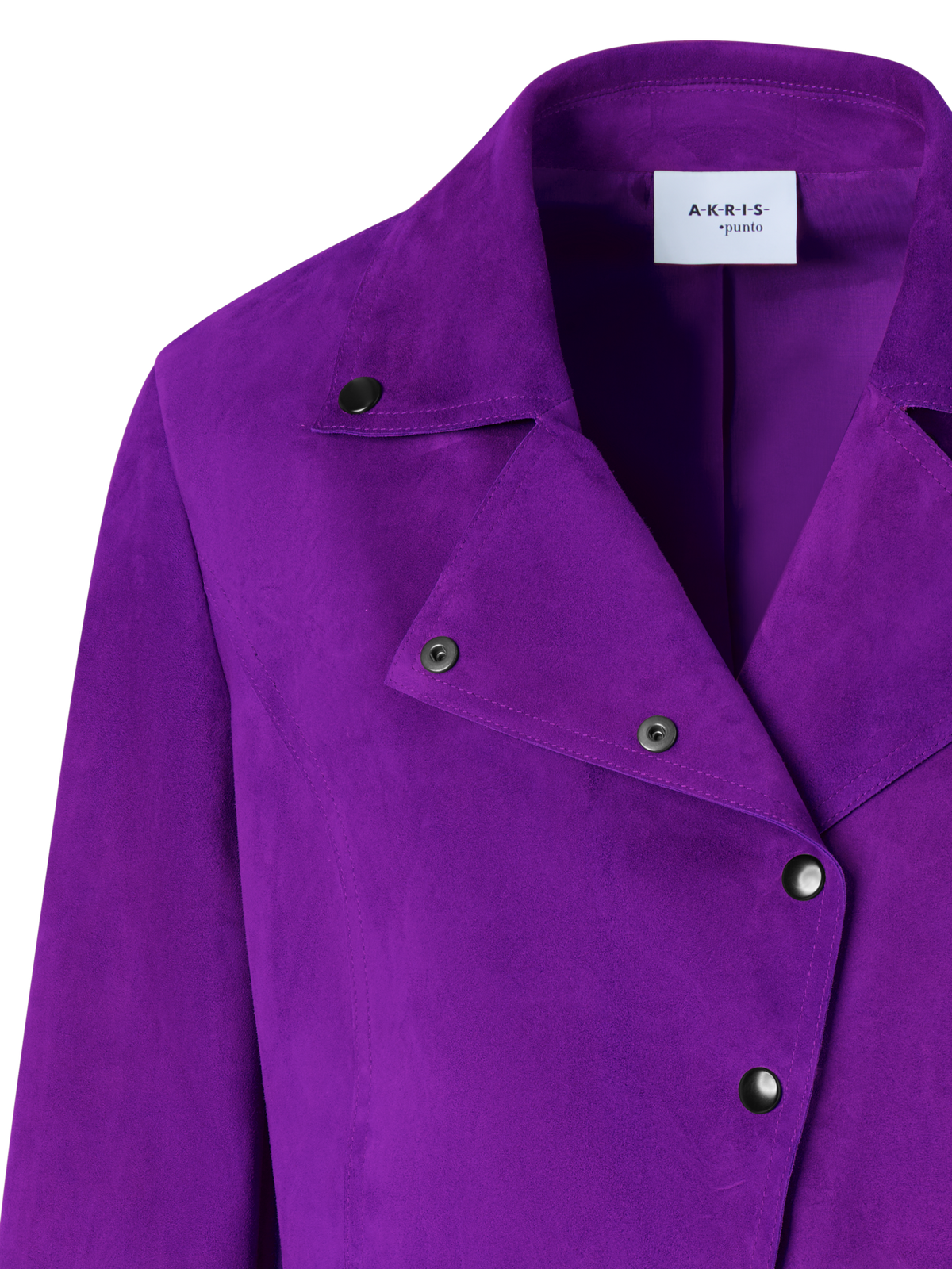 Designer Kurzjacke aus Wildleder - Violett
