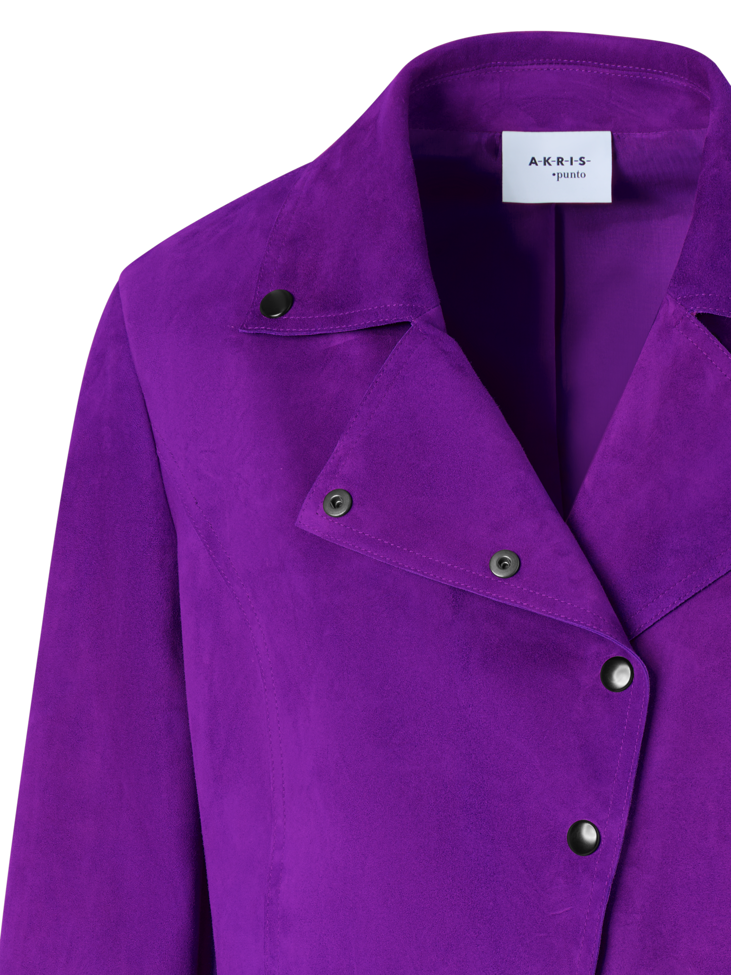 Designer Kurzjacke aus Wildleder - Violett