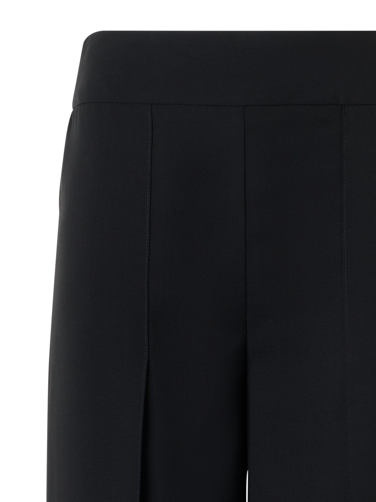 Designer Fellia fliessende weite Hose mit Schlitz - Schwarz