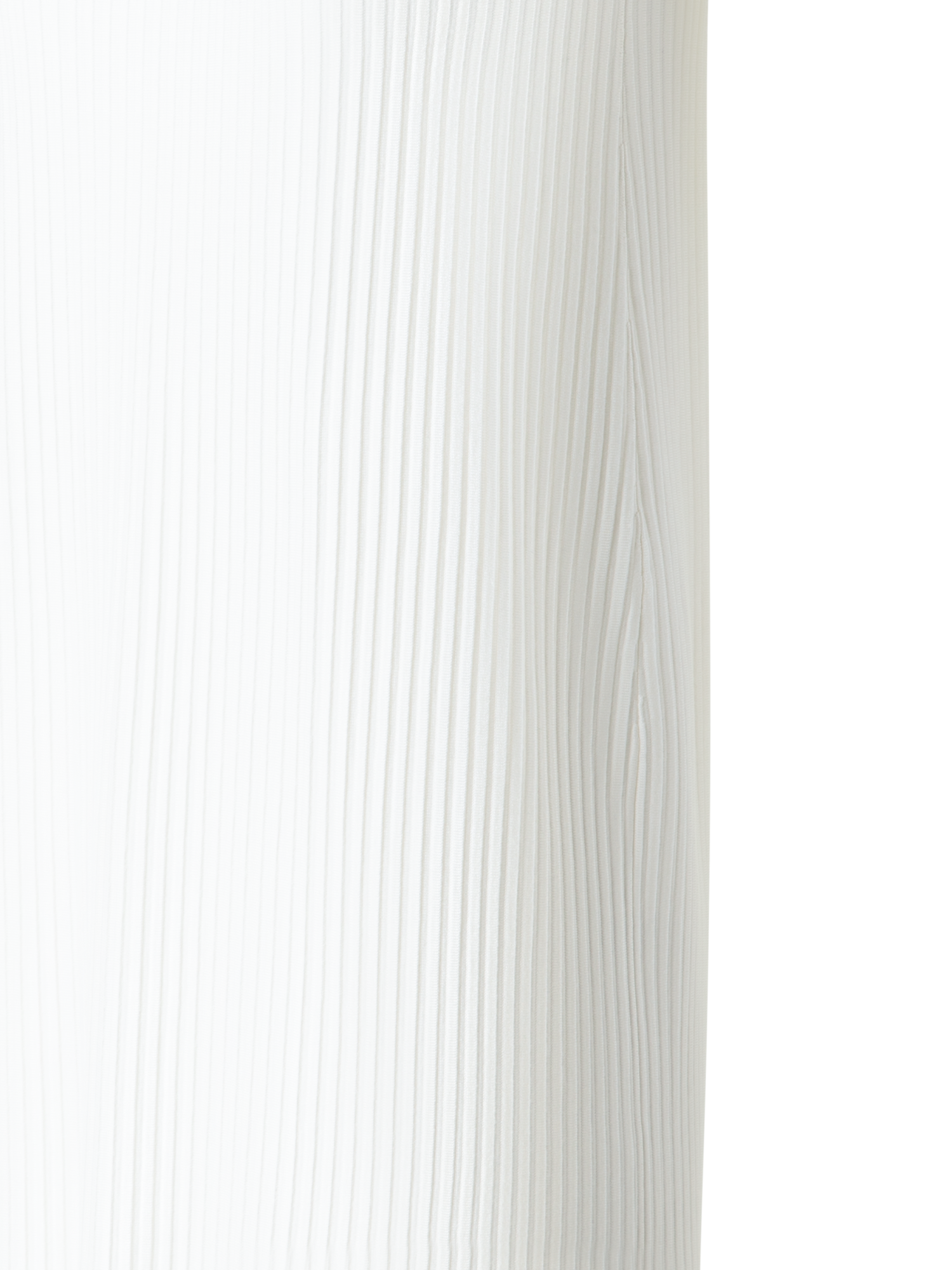 Designer Halbtransparentes Strickkleid - Ecru - Weiss