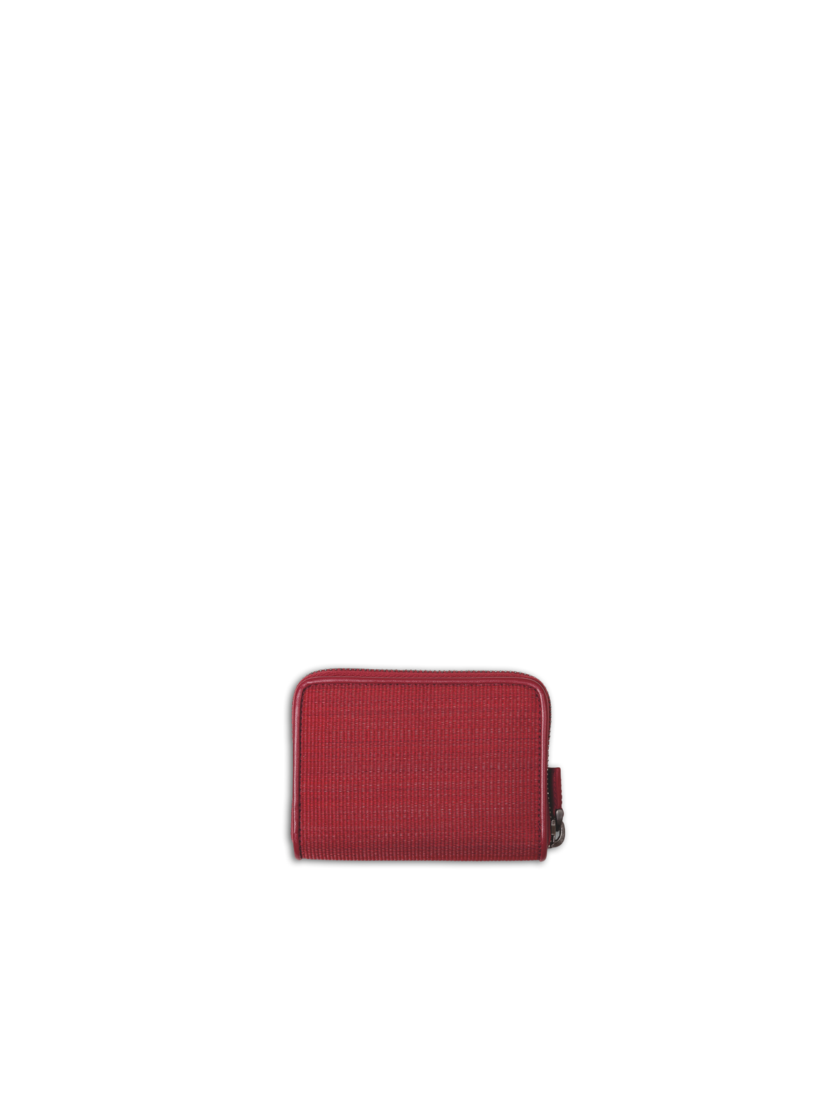 Designer Small Zip Wallet - Weinrot - Rot