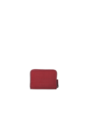 Designer Small Zip Wallet - Weinrot - Rot