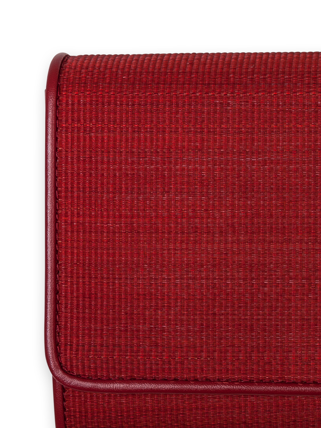 Designer Long Flap Wallet - Weinrot - Rot