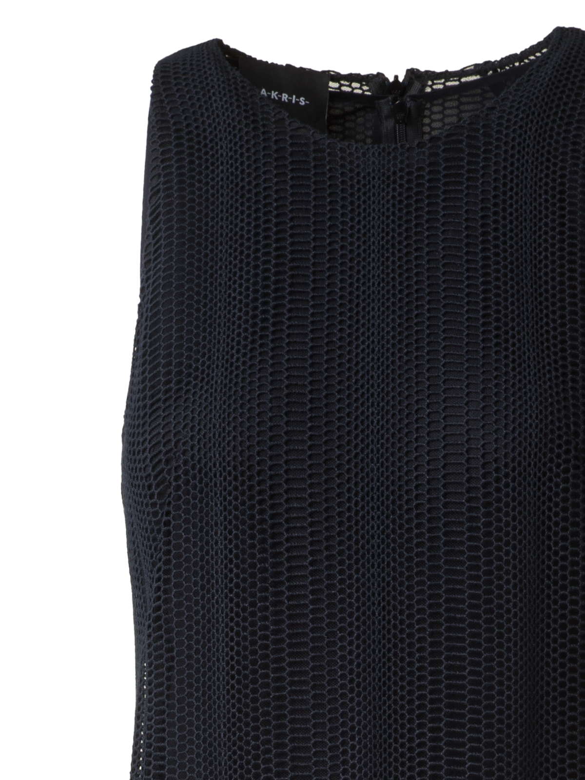 Designer Abendkleid mit Allover Stickerei - Schwarz