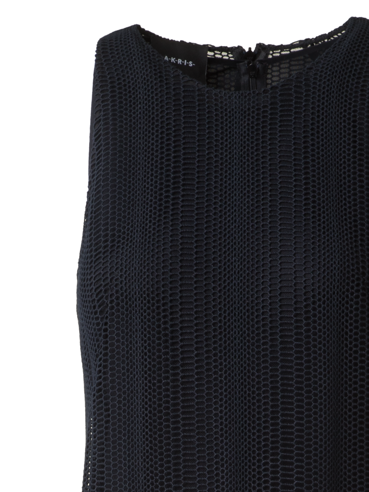 Designer Abendkleid mit Allover Stickerei - Schwarz