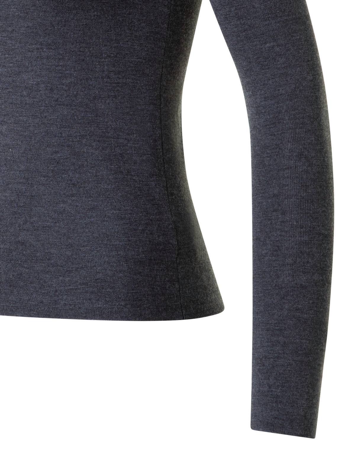 Designer Merino Wolle Turtle Neck Pullover - Grau