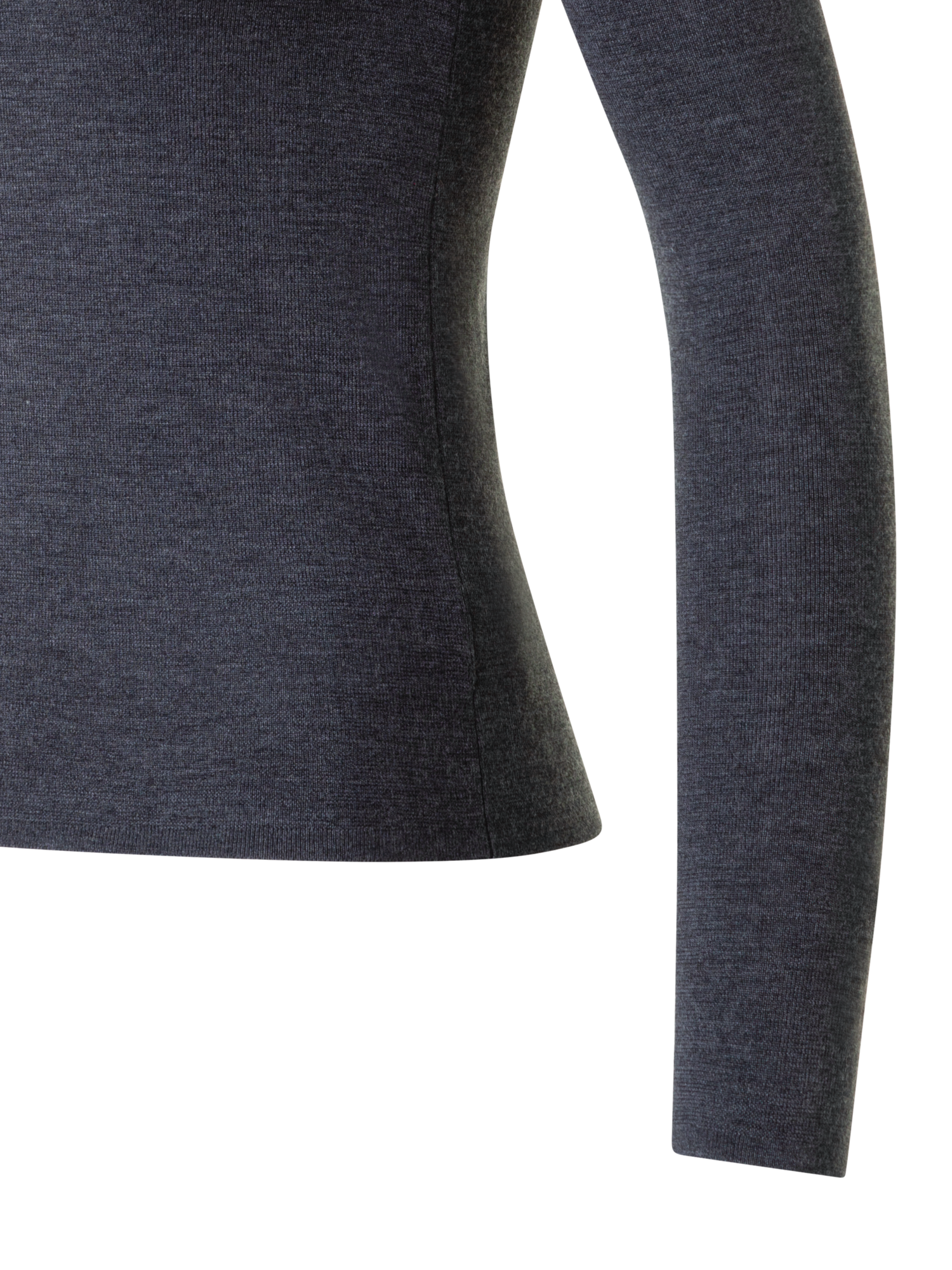 Designer Merino Wolle Turtle Neck Pullover - Grau