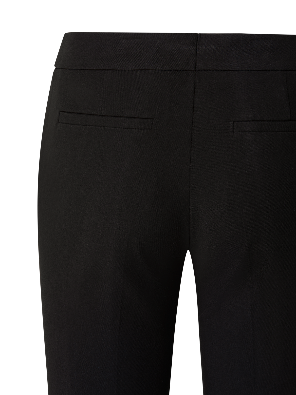 Designer Cropped Slim-Fit Hose aus Baumwolle - Schwarz