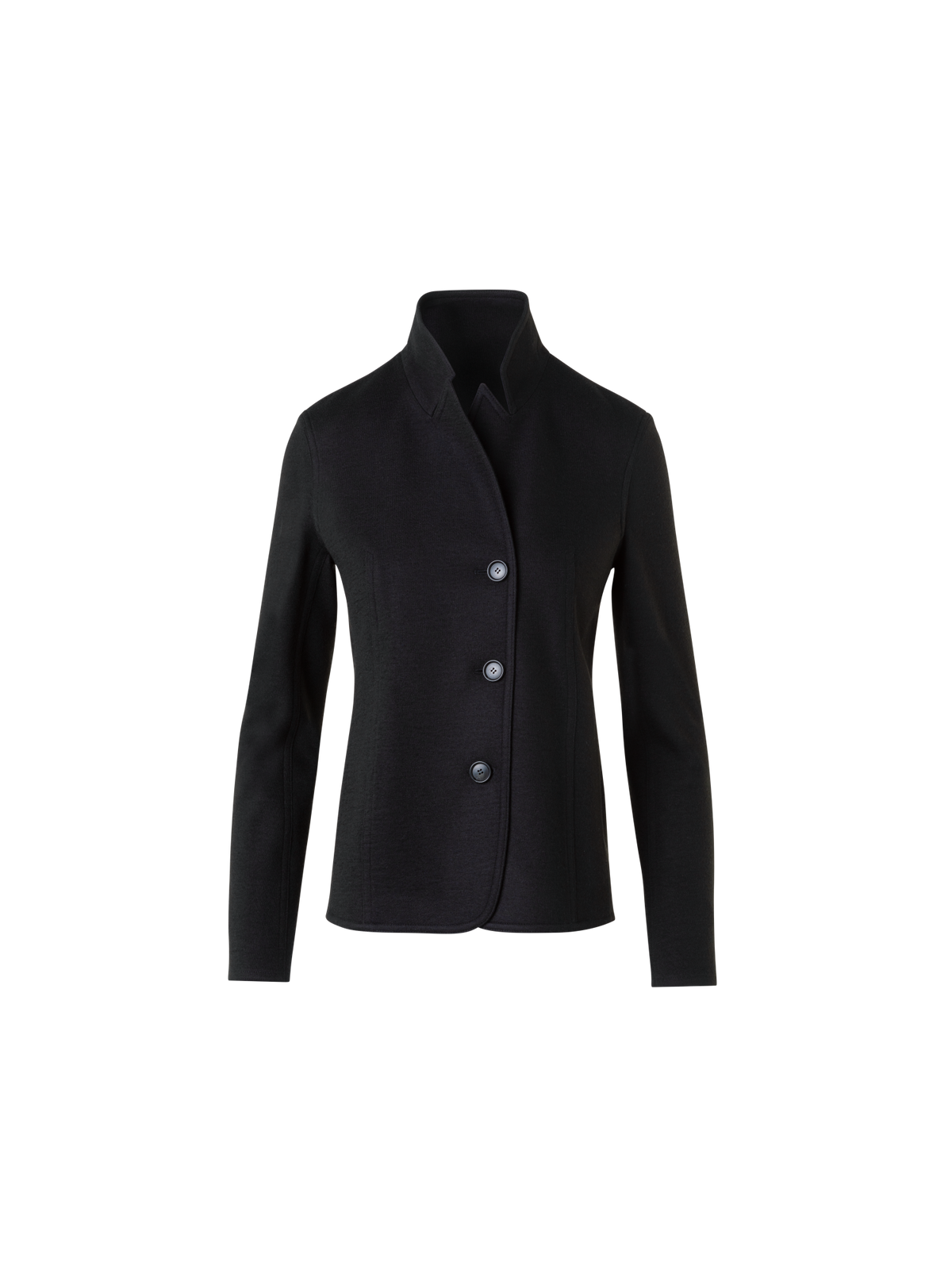 Designer Jacke aus Kaschmir-Jersey - Schwarz