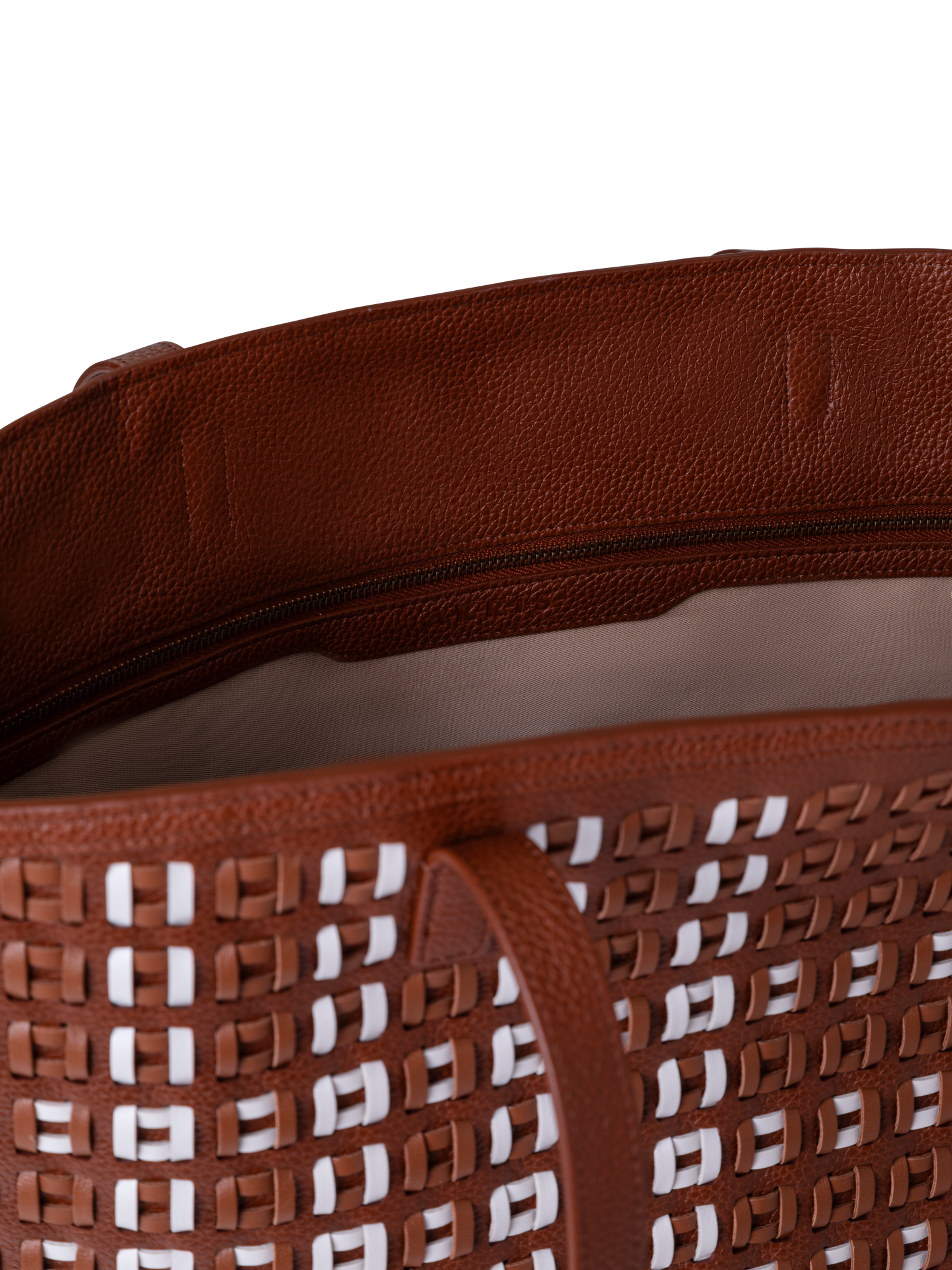 Designer Ai Medium Shoulder Tote - Braun - Bunt