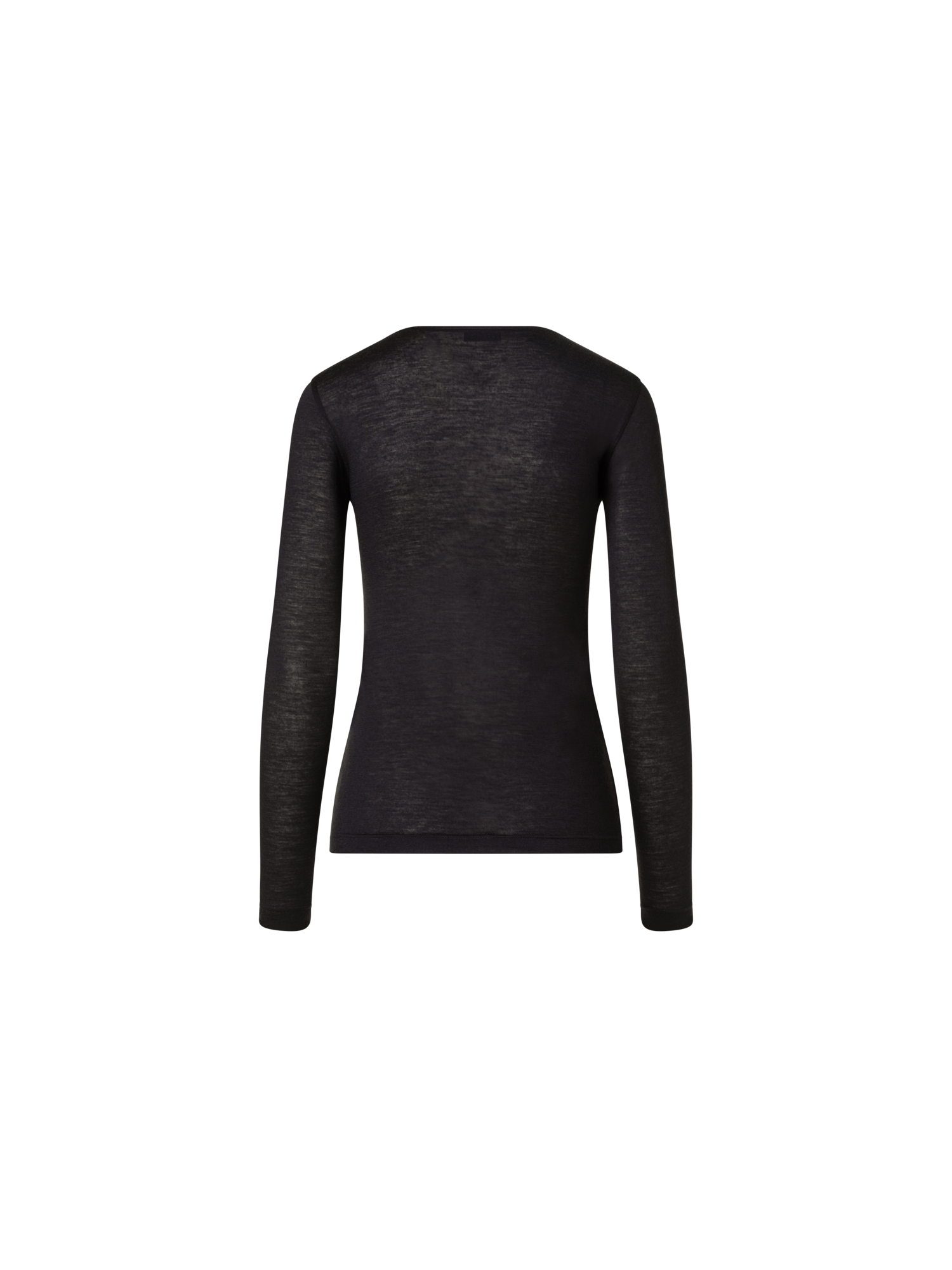 Designer Shirt aus Kaschmir-Seiden-Jersey - Schwarz