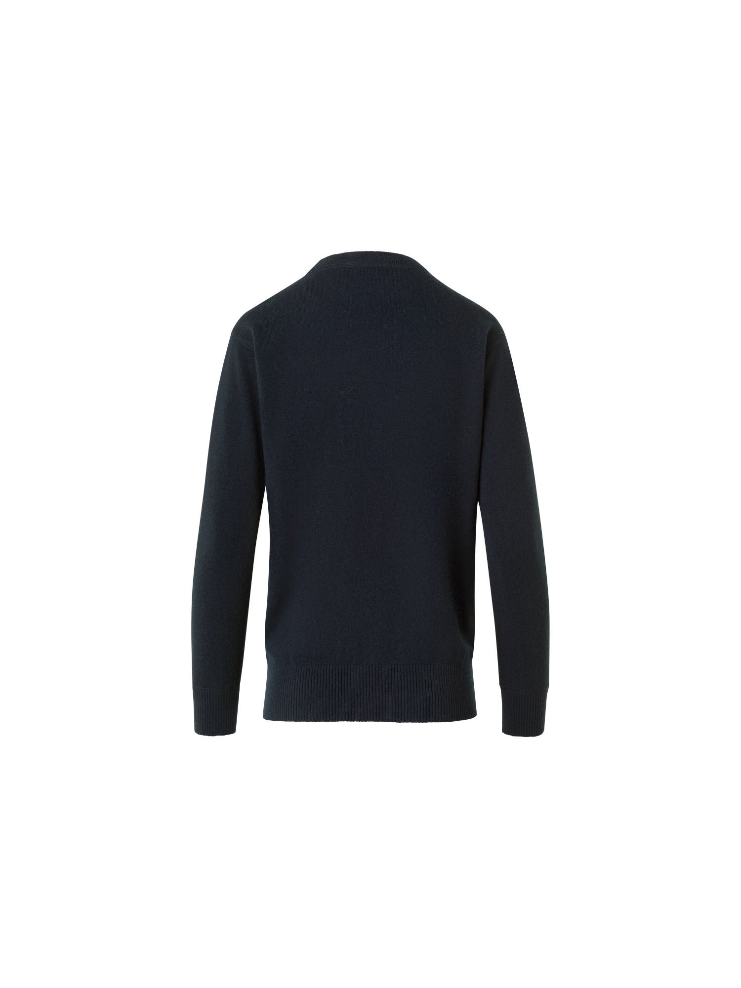 Designer Relaxed Pullover aus reinem Kaschmir - Schwarz