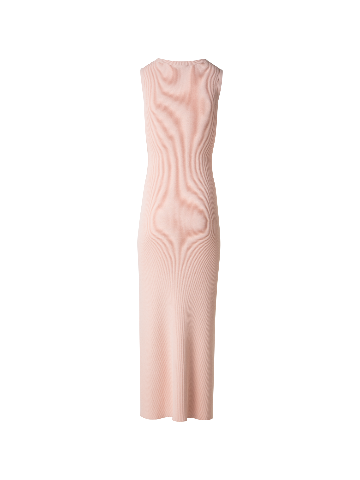 Designer Tailliertes Strickkleid mit Seitenschlitz - Rosa