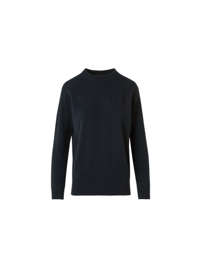 Designer Relaxed Pullover aus reinem Kaschmir - Schwarz