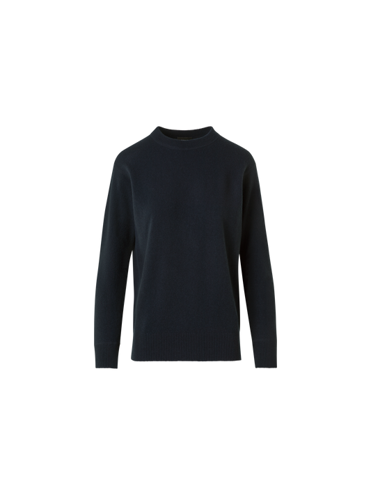 Designer Relaxed Pullover aus reinem Kaschmir - Schwarz