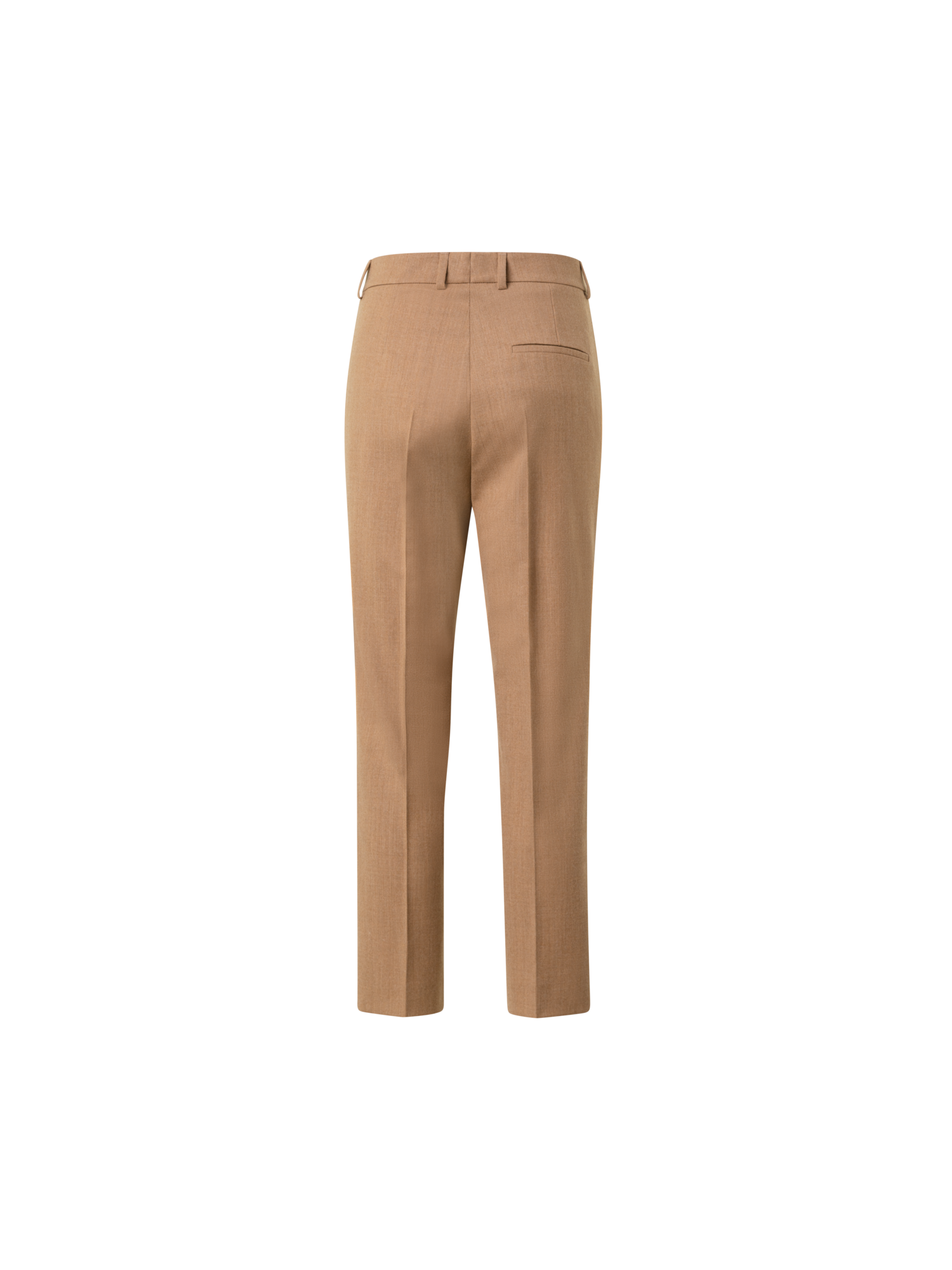 Designer Tapered Hose aus Woll-Stretch-Flanell - Beige