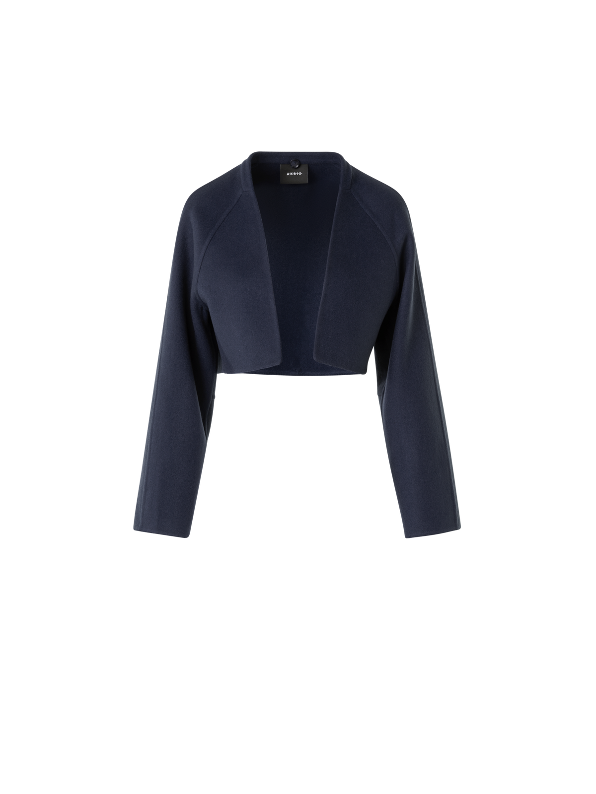 Designer Kurzer Duo-Mantel Kaschmir Weste & Bolero - Dunkelblau - Blau