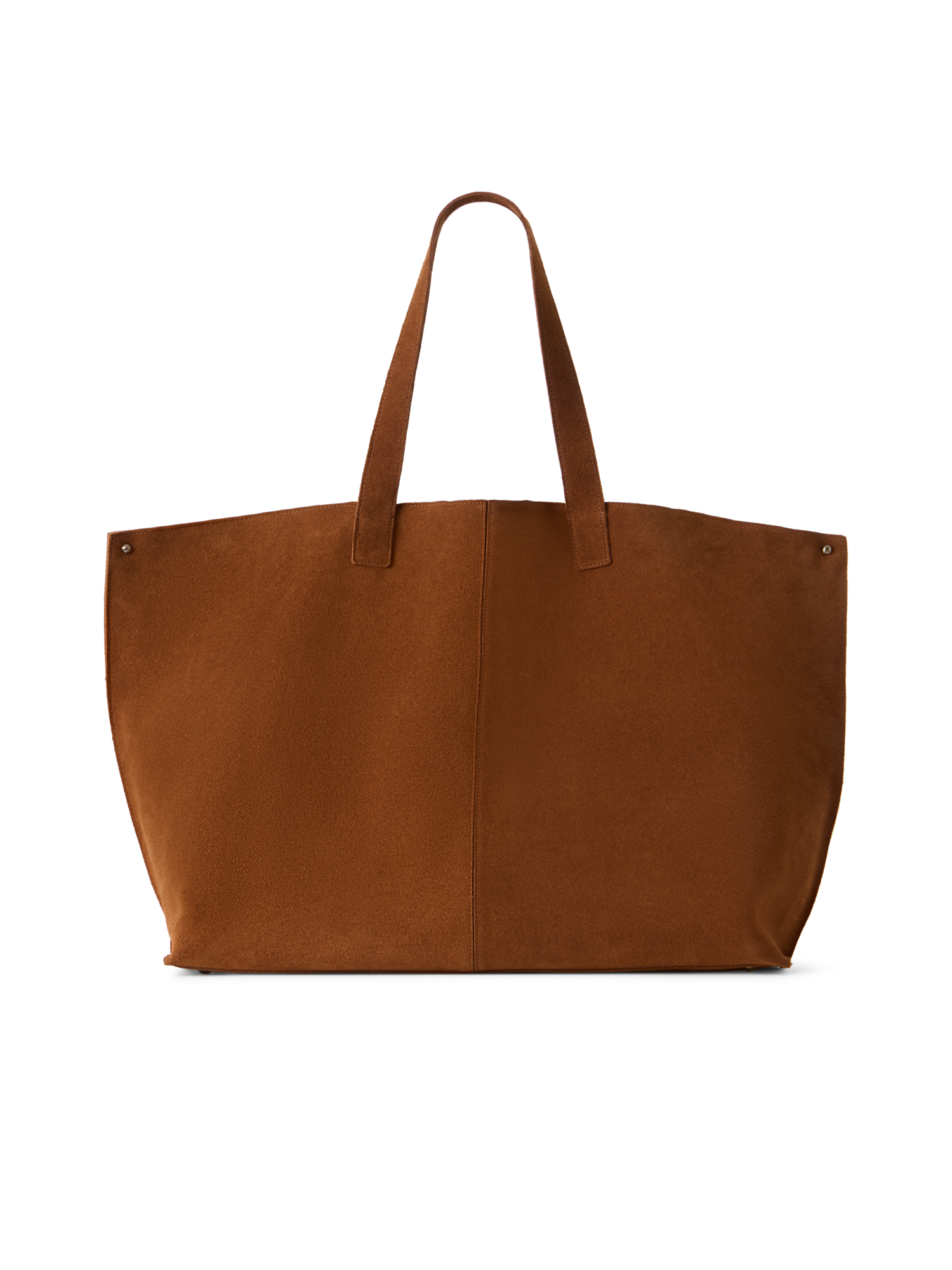 Designer Ai XL Schultertasche aus Veloursleder - Braun