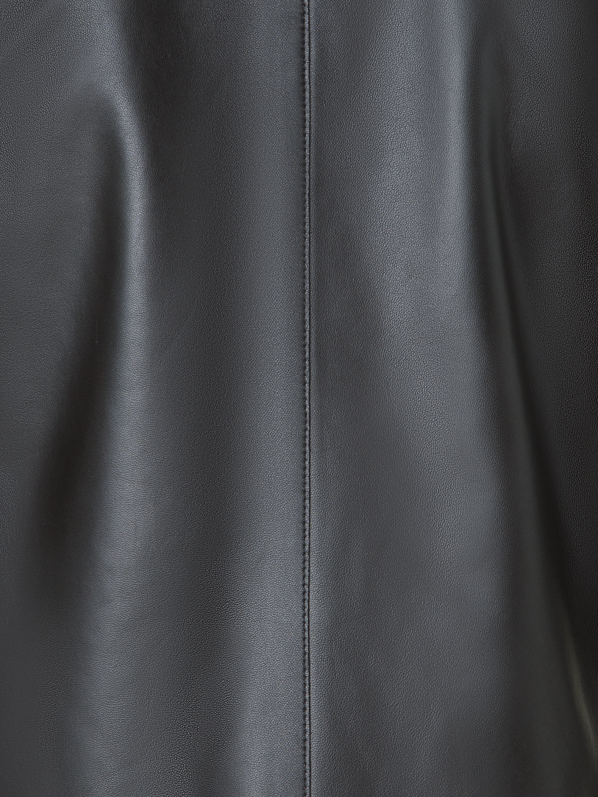 Designer Lederjacke mit verkürzten Ärmeln - Schwarz